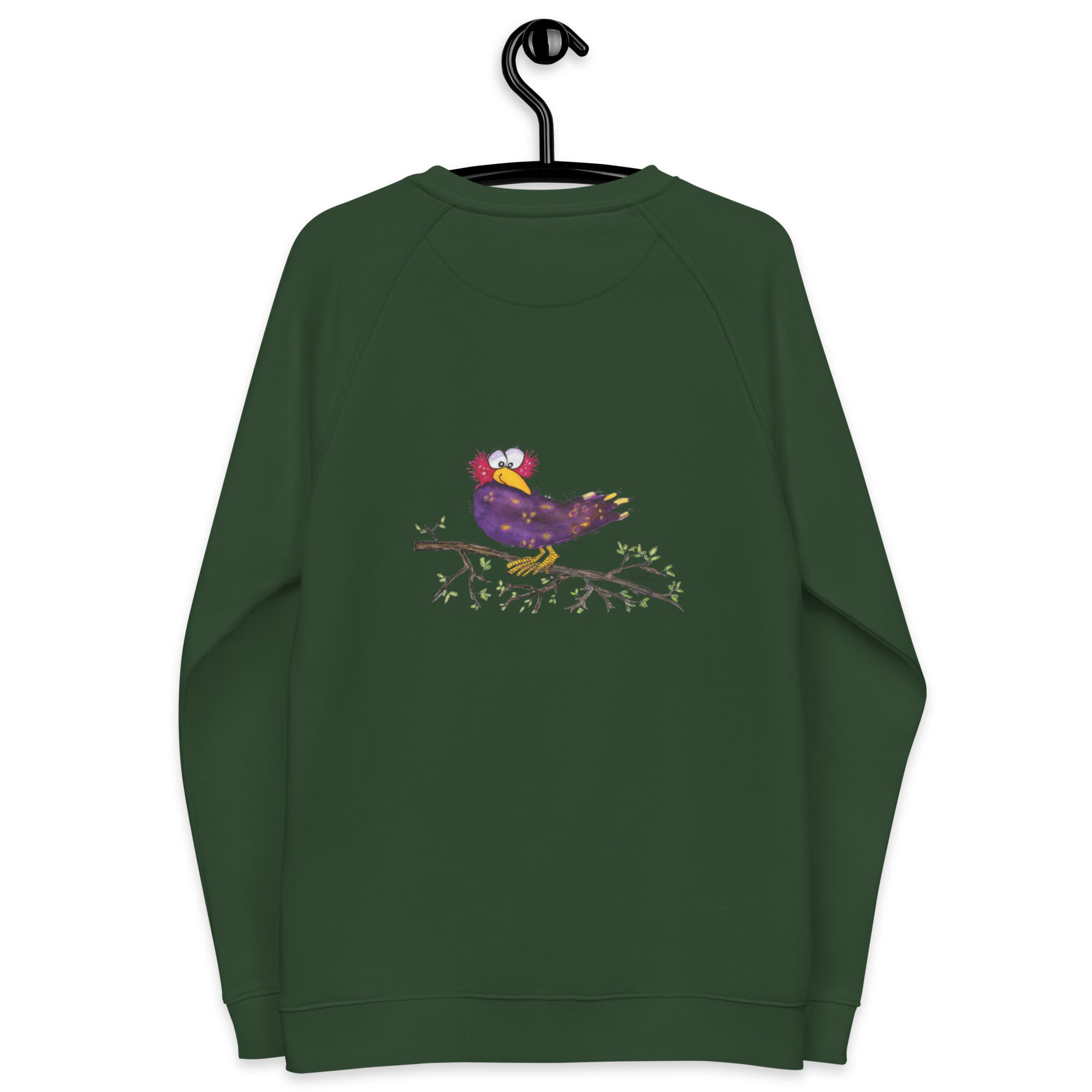 Raven-Unisex Bio-Raglan-Pullover Backprint