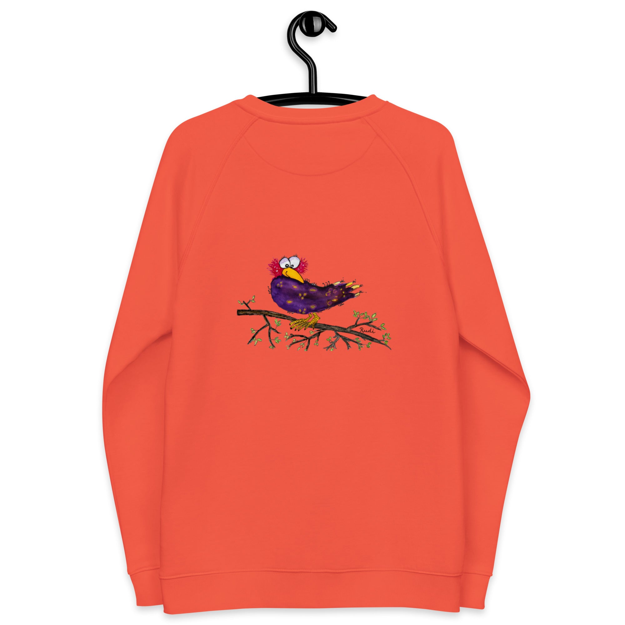 Raven-Unisex Bio-Raglan-Pullover Backprint