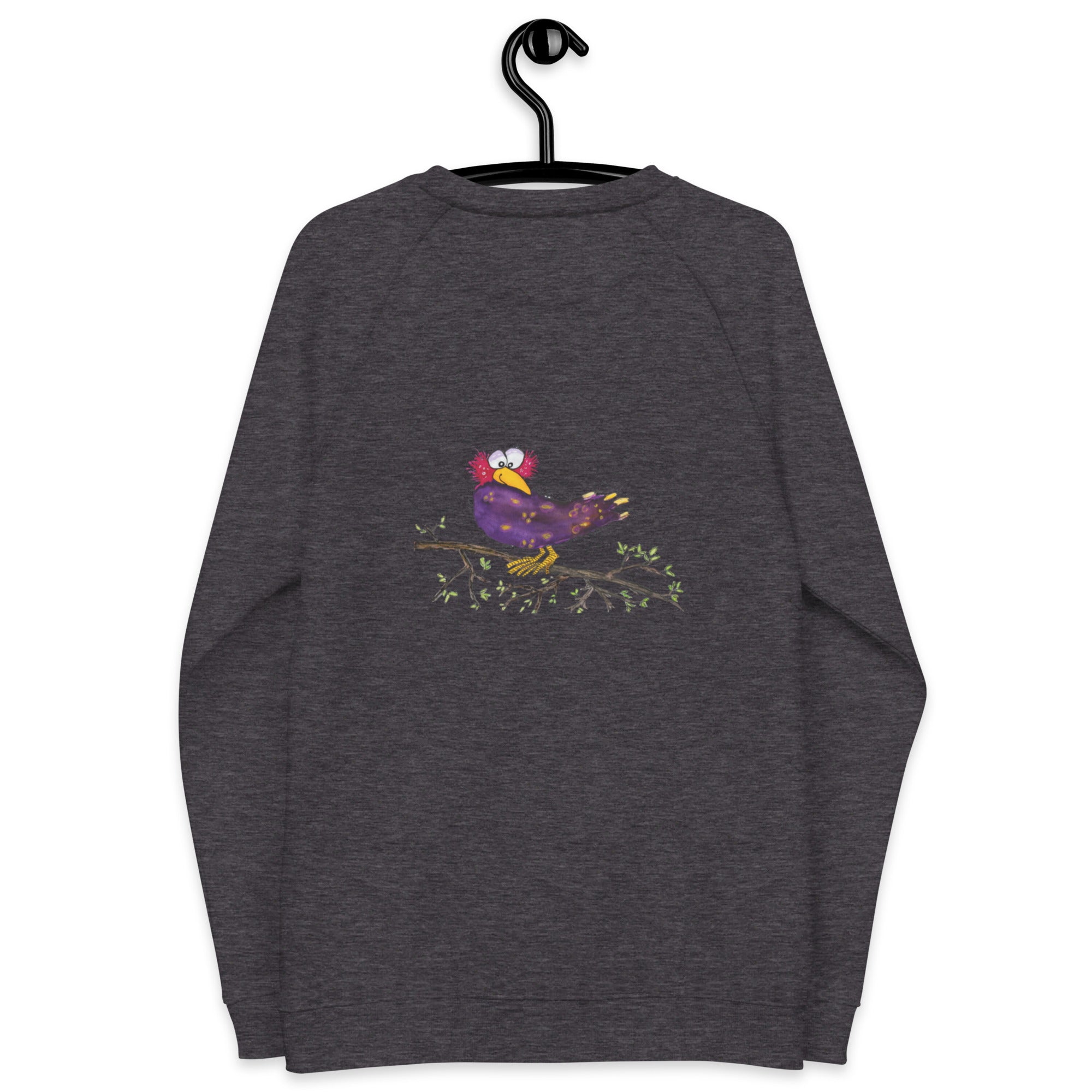 Raven-Unisex Bio-Raglan-Pullover Backprint