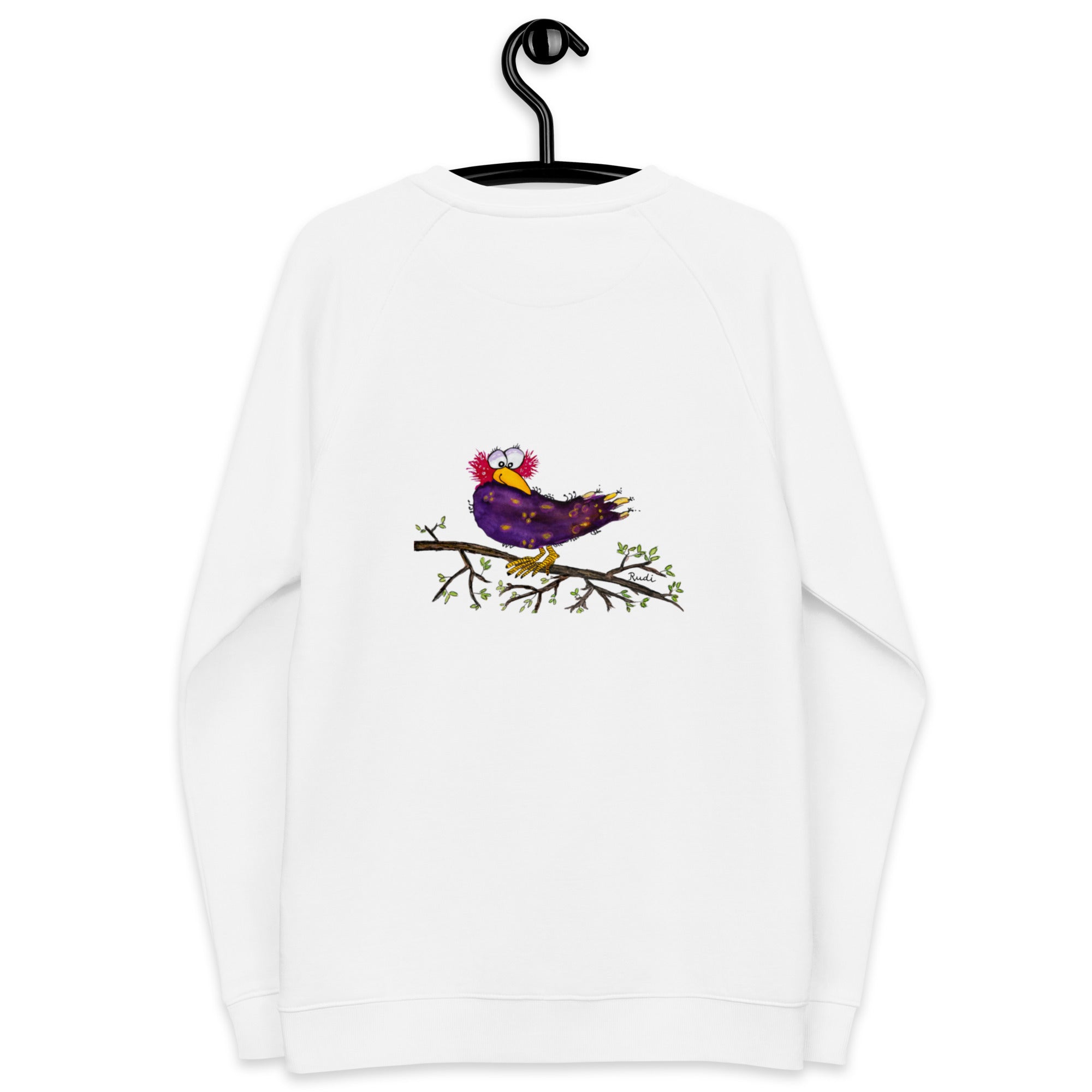 Raven-Unisex Bio-Raglan-Pullover Backprint