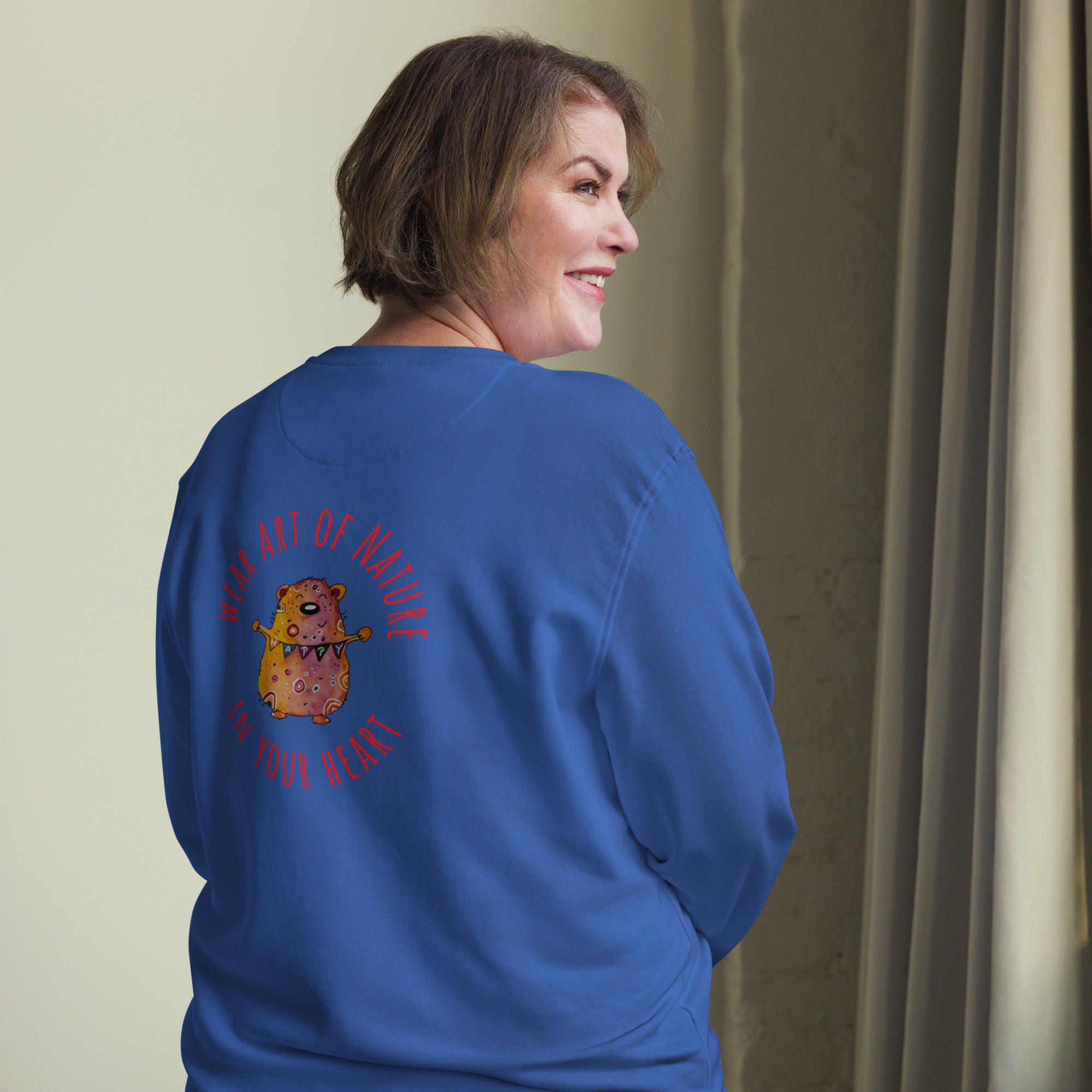 Bear-Unisex Bio-Pullover Backprint