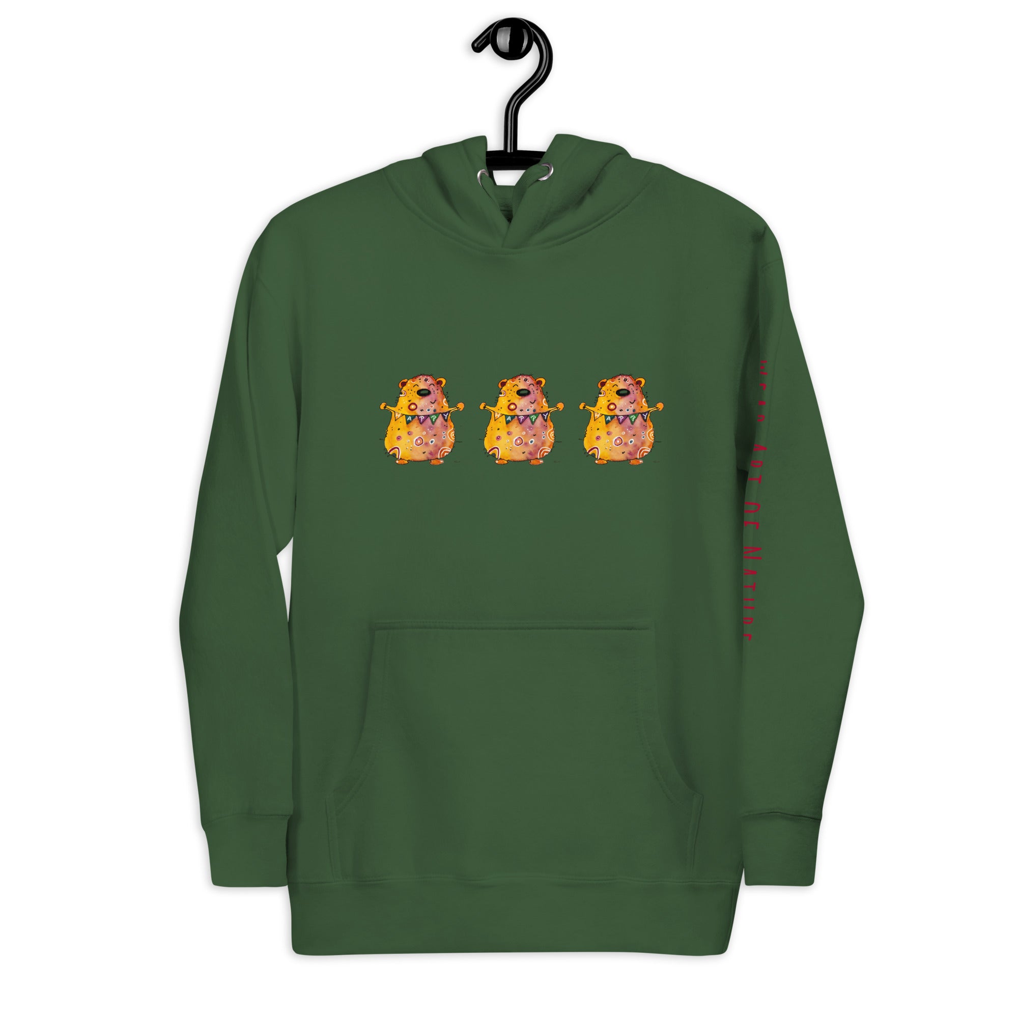 Bear Unisex-Kapuzenpullover Frontprint