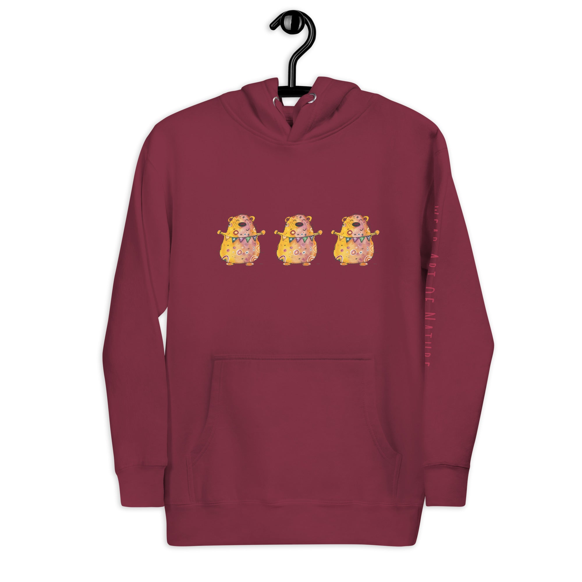 Bear Unisex-Kapuzenpullover Frontprint