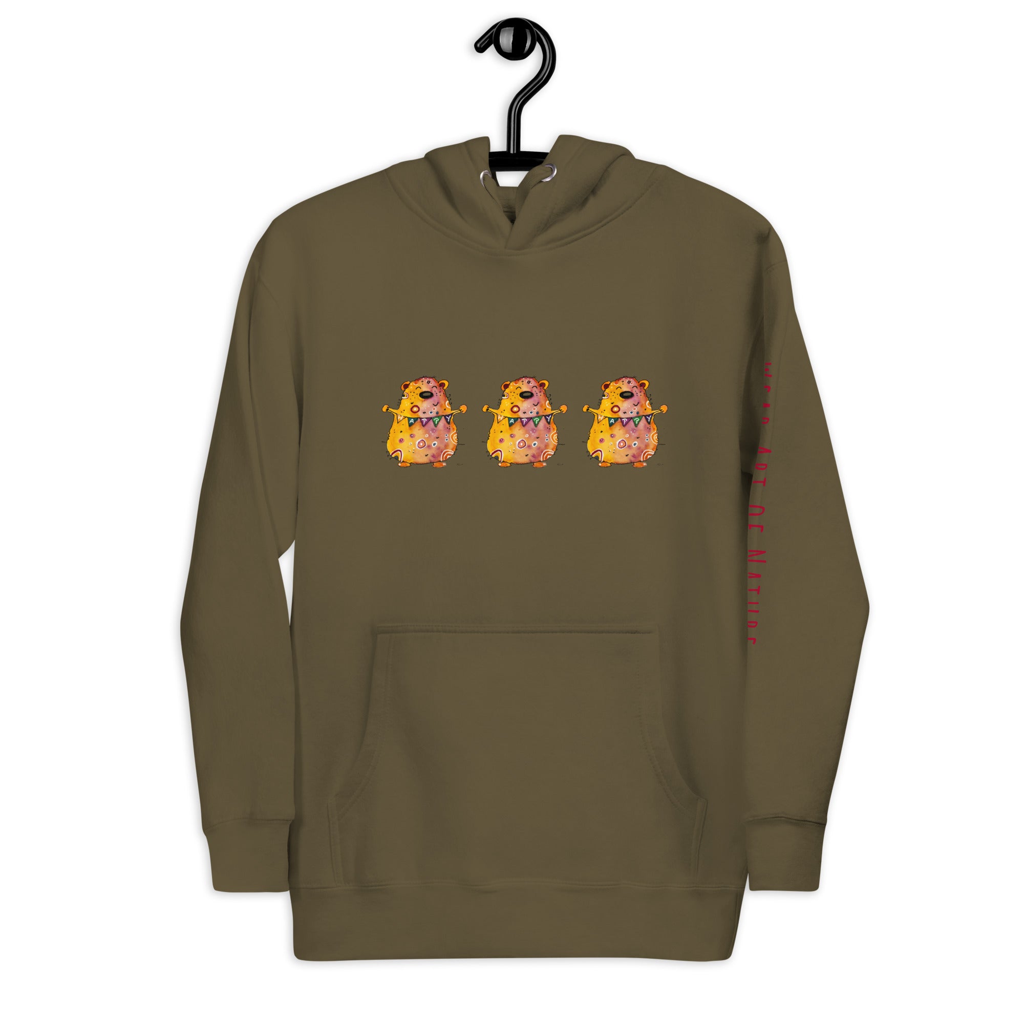 Bear Unisex-Kapuzenpullover Frontprint