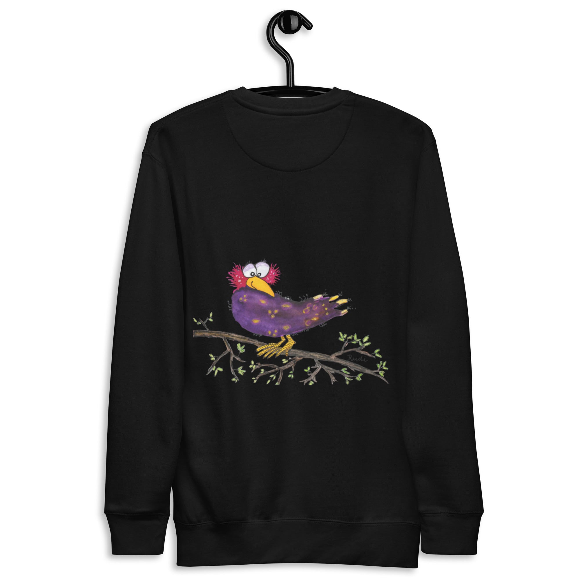 Raven-Unisex-Premium-Pullover Front, Backprint