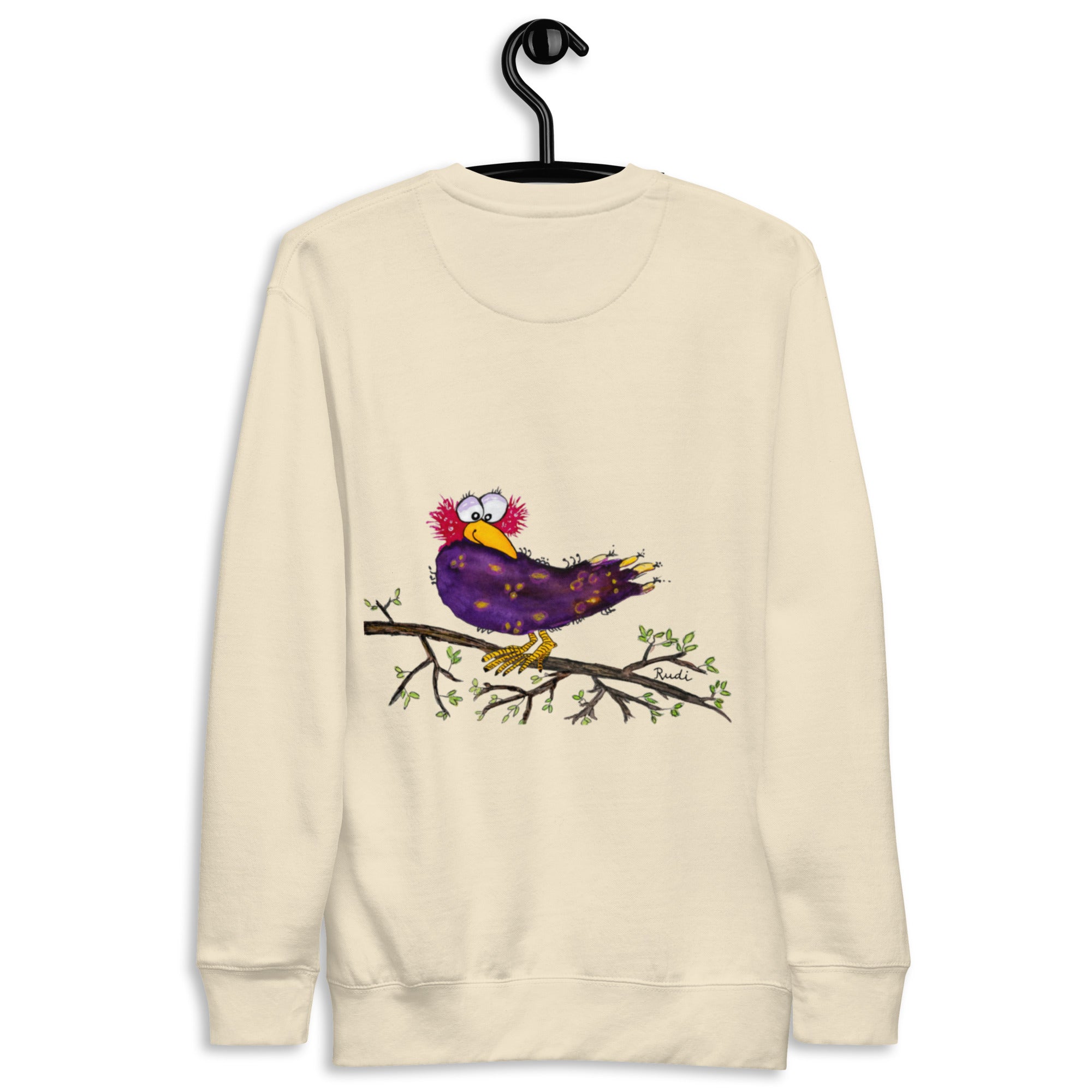 Raven-Unisex-Premium-Pullover Front, Backprint