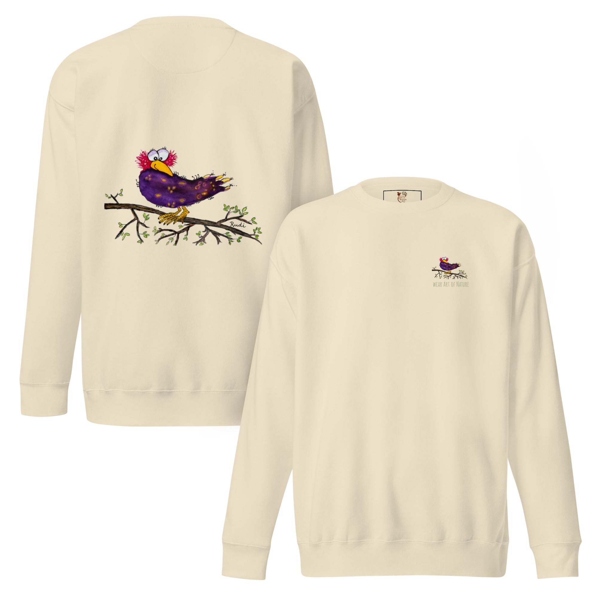 Raven-Unisex-Premium-Pullover Front, Backprint