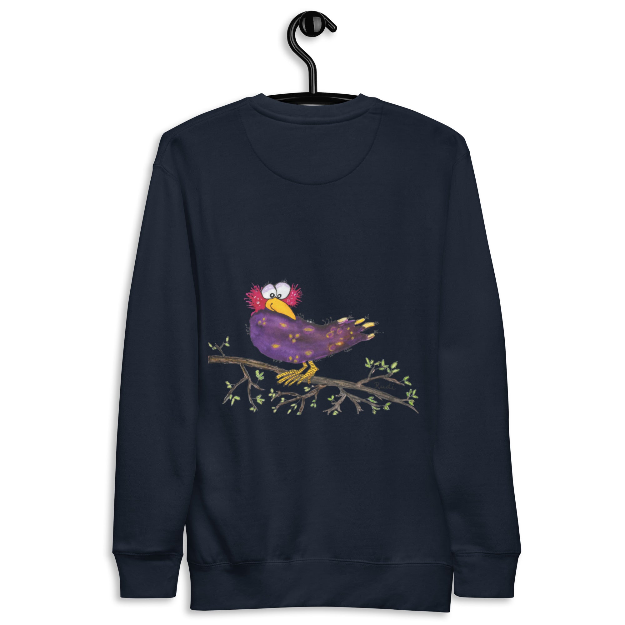 Raven-Unisex-Premium-Pullover Front, Backprint