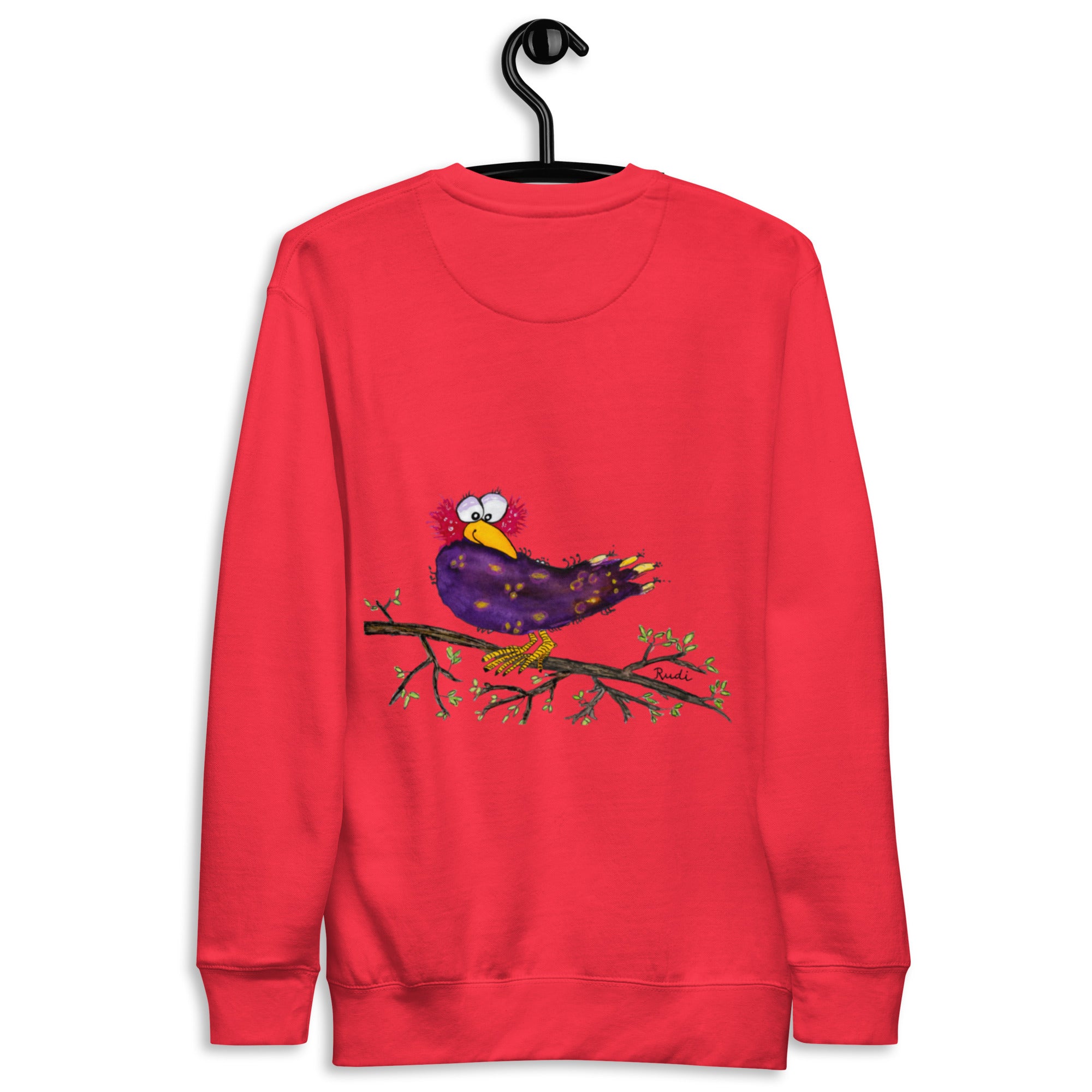 Raven-Unisex-Premium-Pullover Front, Backprint