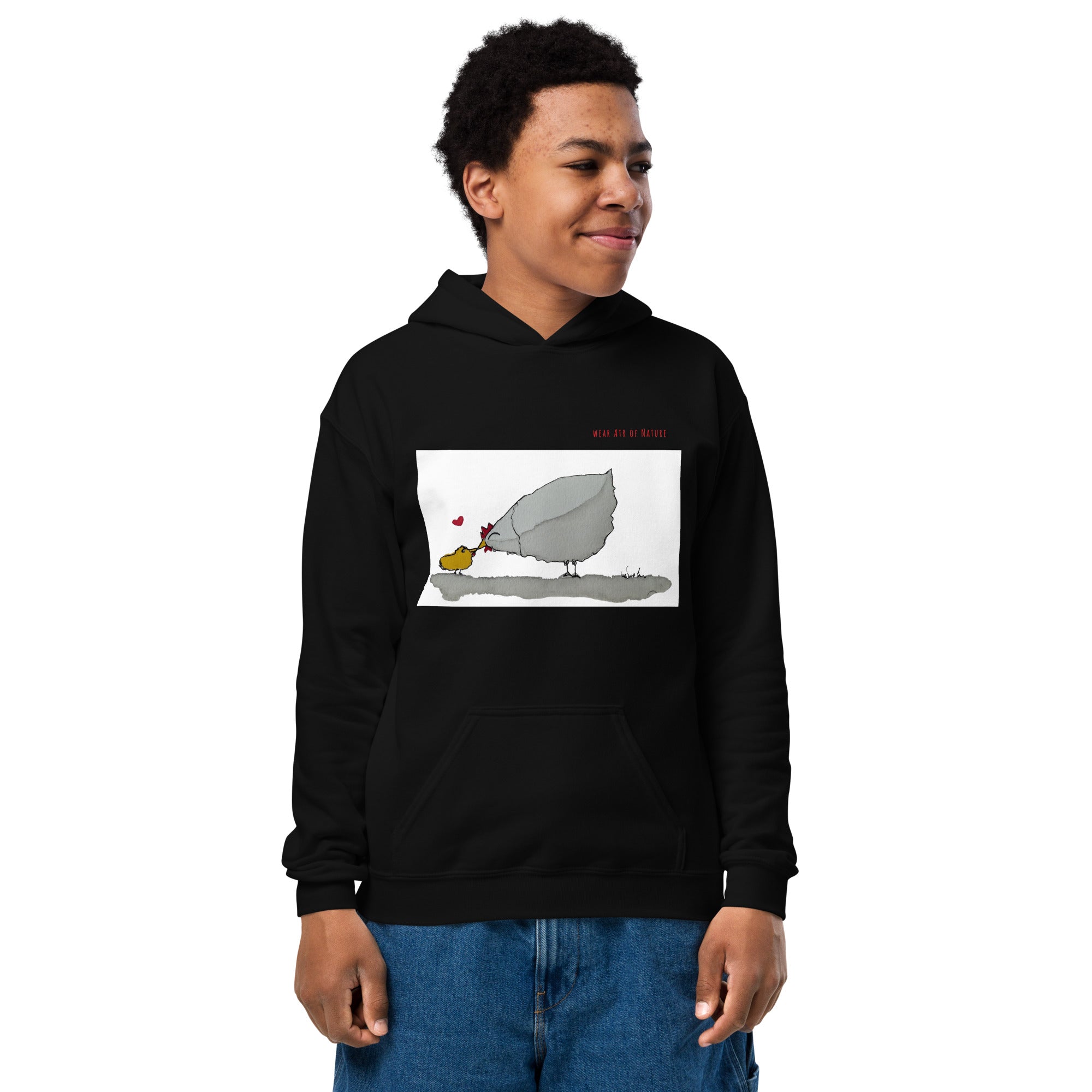 Chicken-Heavy-Blend Hoodie für Jugendliche Frontprint