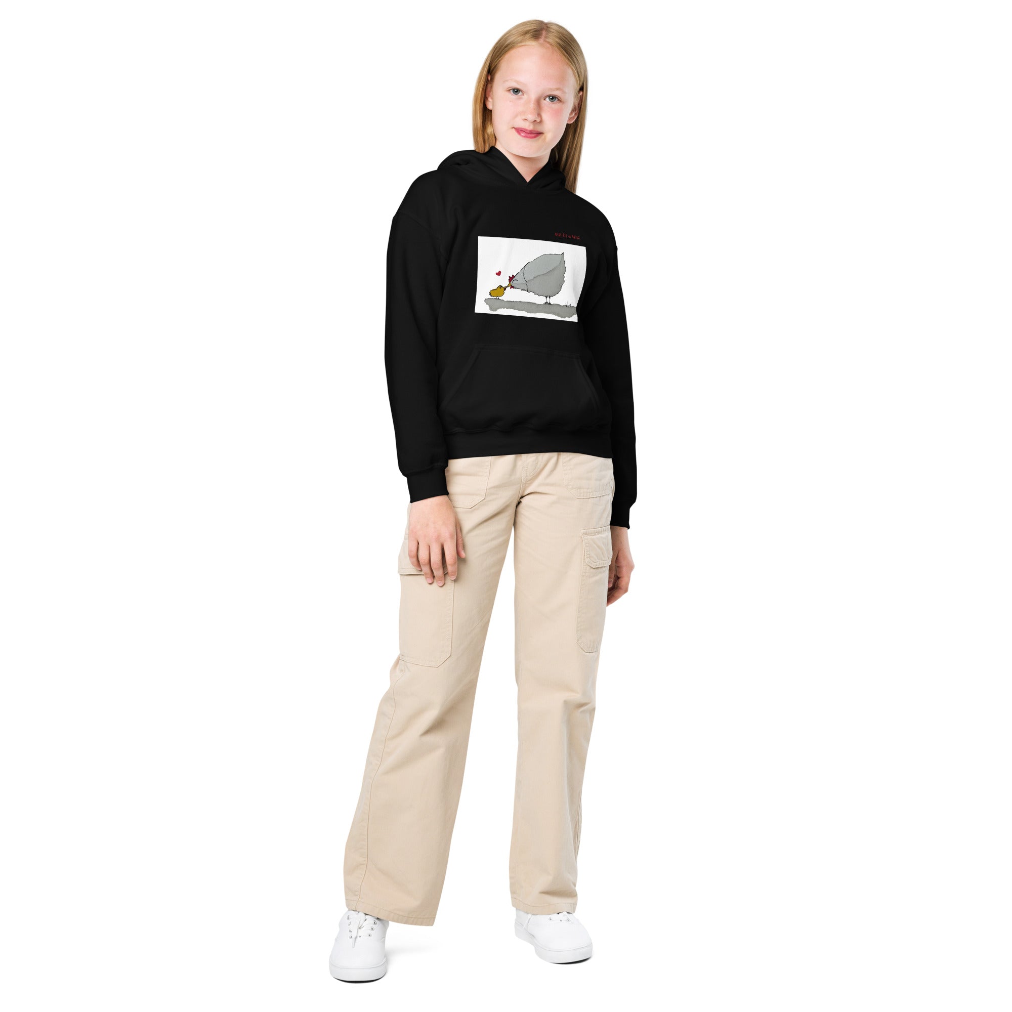 Chicken-Heavy-Blend Hoodie für Jugendliche Frontprint
