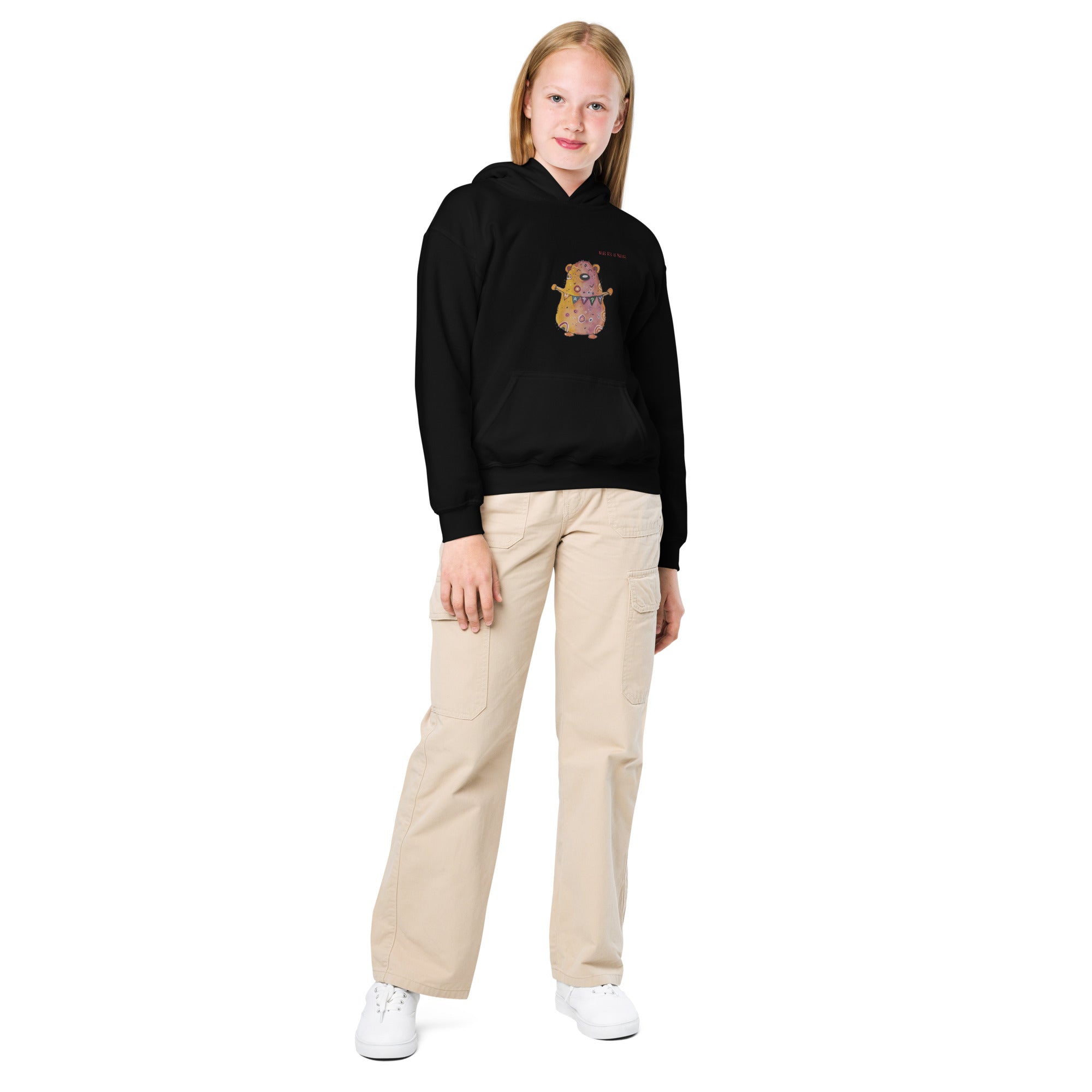 Bear-Heavy-Blend Hoodie für Jugendliche Frontprint