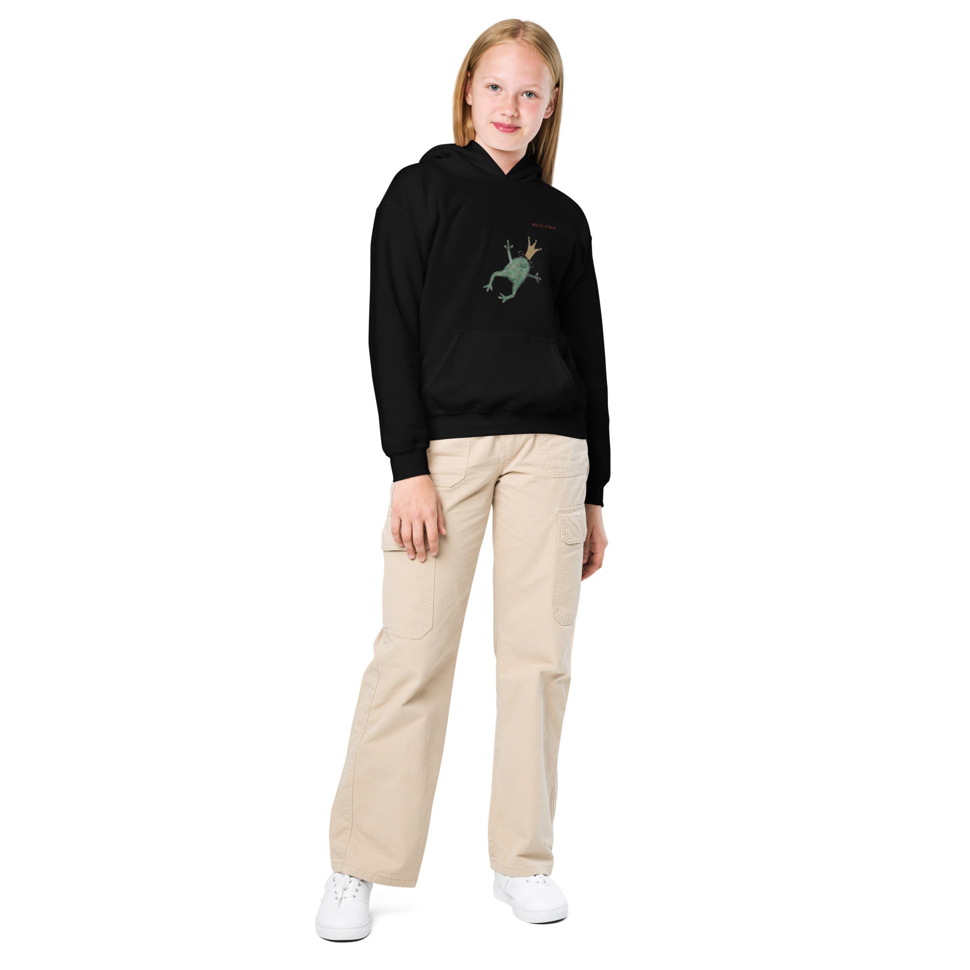 Frog-Heavy-Blend Hoodie für Jugendliche Frontprint