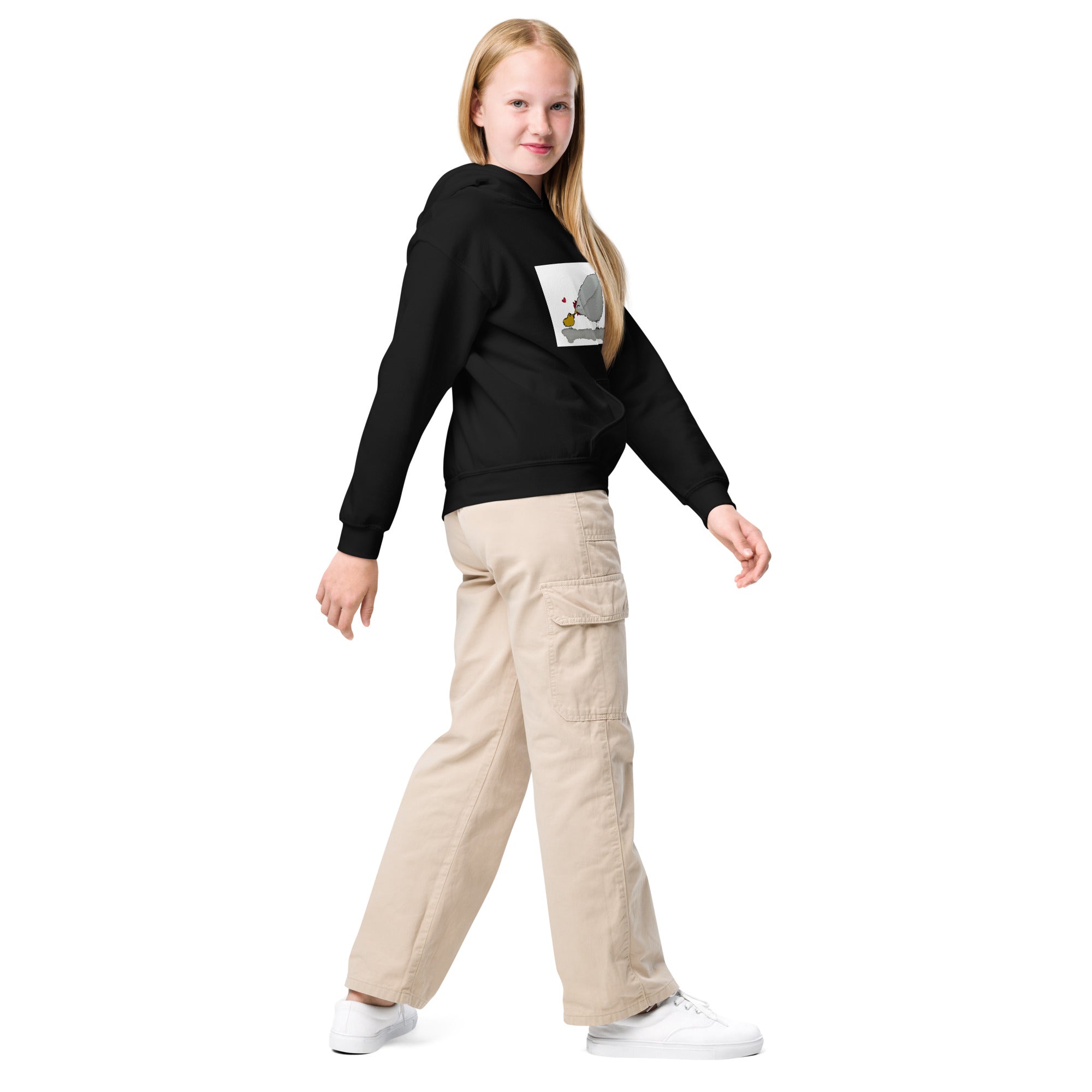 Chicken-Heavy-Blend Hoodie für Jugendliche Frontprint
