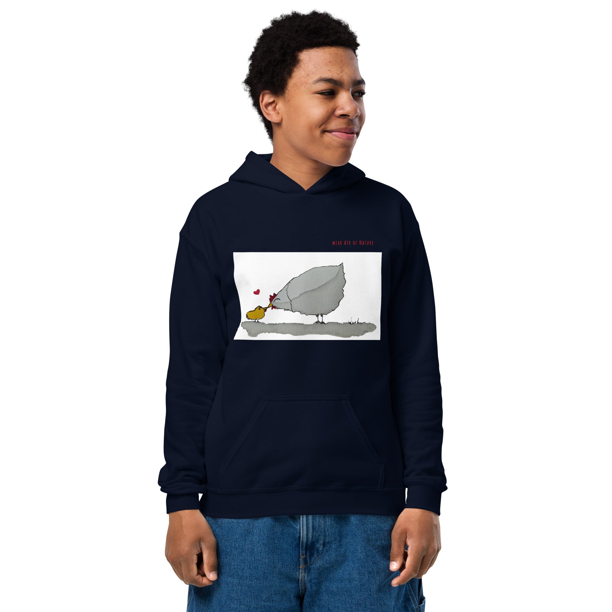 Chicken-Heavy-Blend Hoodie für Jugendliche Frontprint