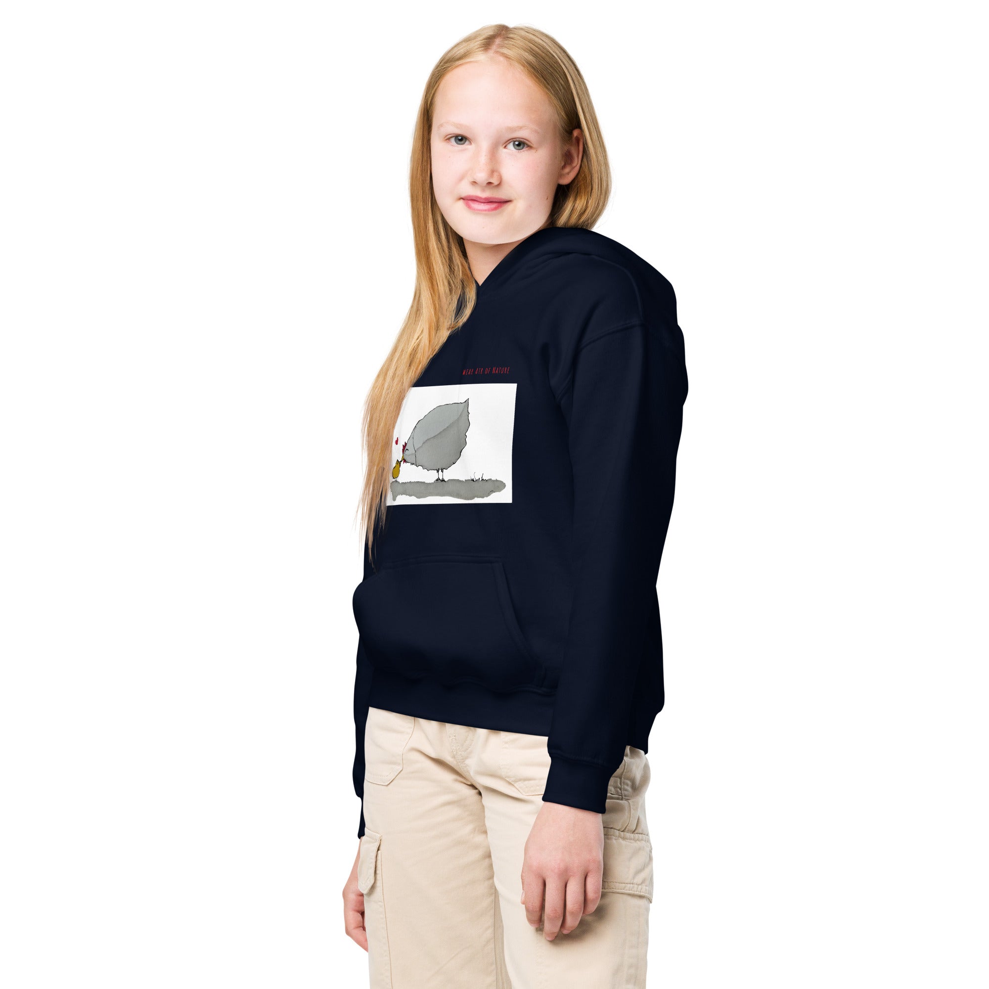 Chicken-Heavy-Blend Hoodie für Jugendliche Frontprint