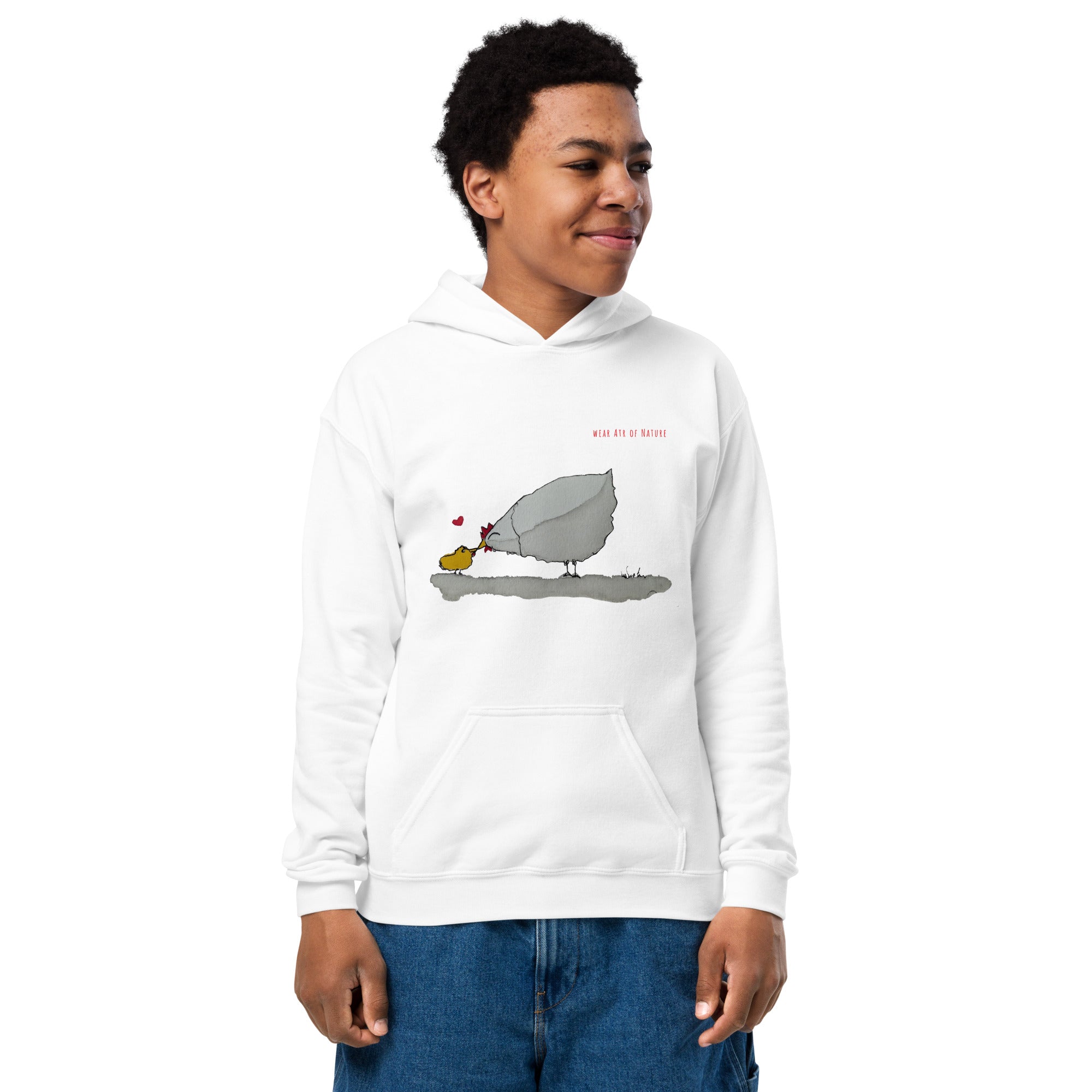 Chicken-Heavy-Blend Hoodie für Jugendliche Frontprint