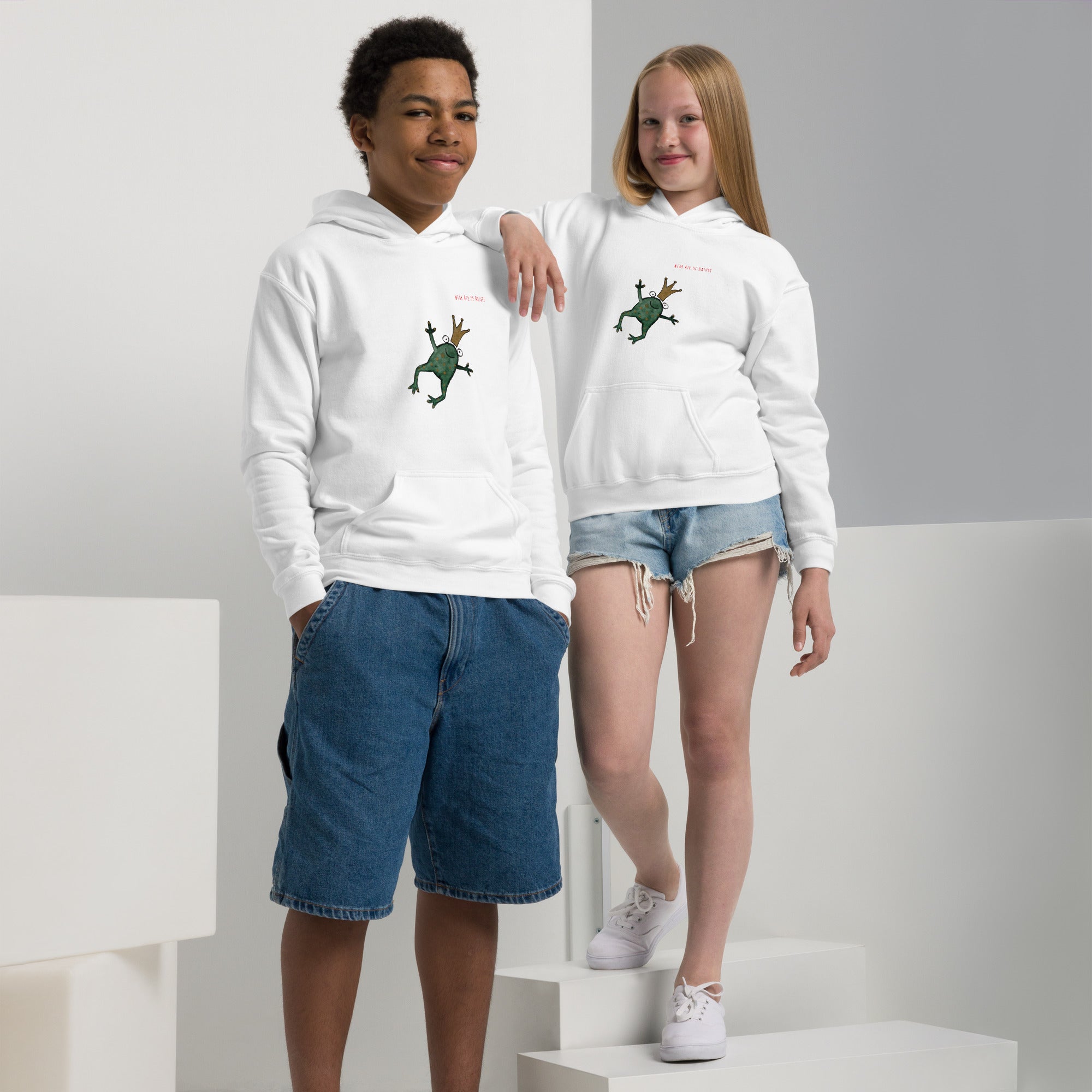 Frog-Heavy-Blend Hoodie für Jugendliche Frontprint