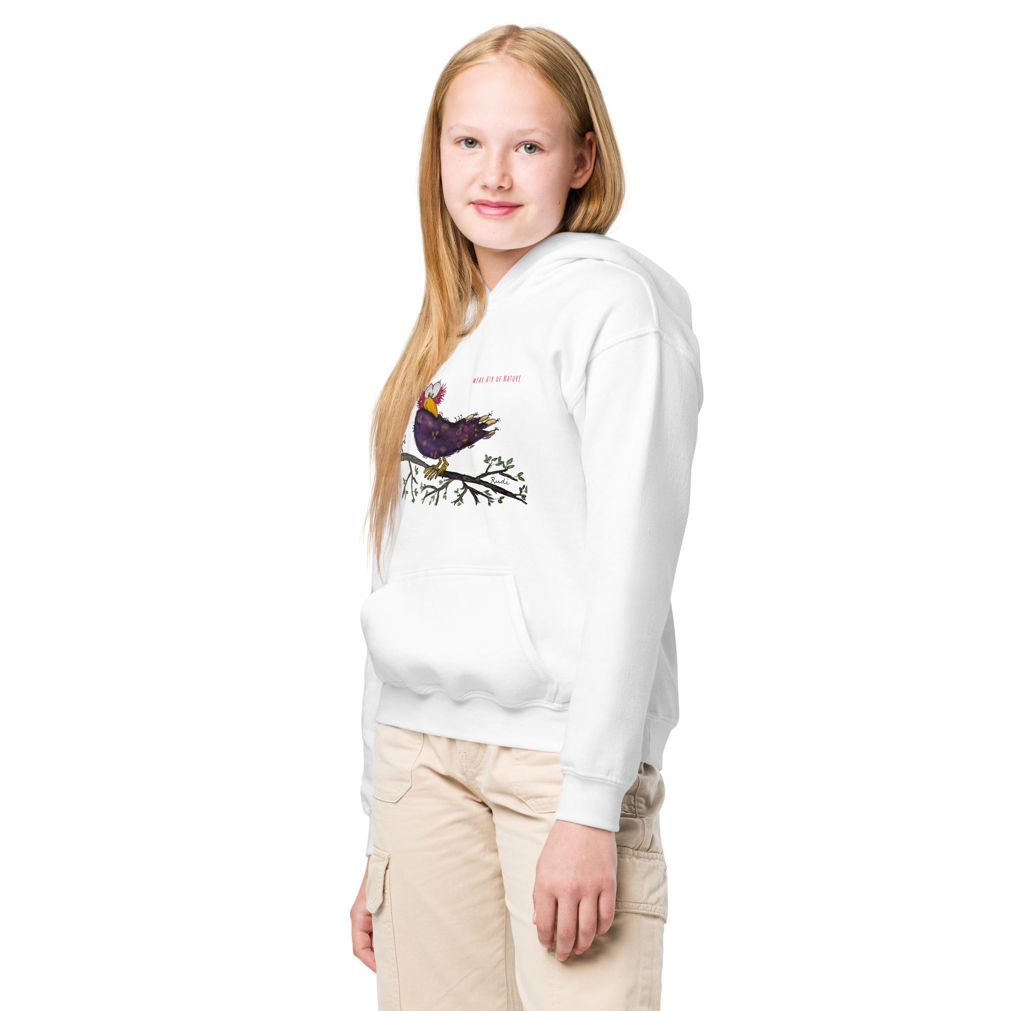 Raven-Heavy-Blend Hoodie für Jugendliche Frontprint