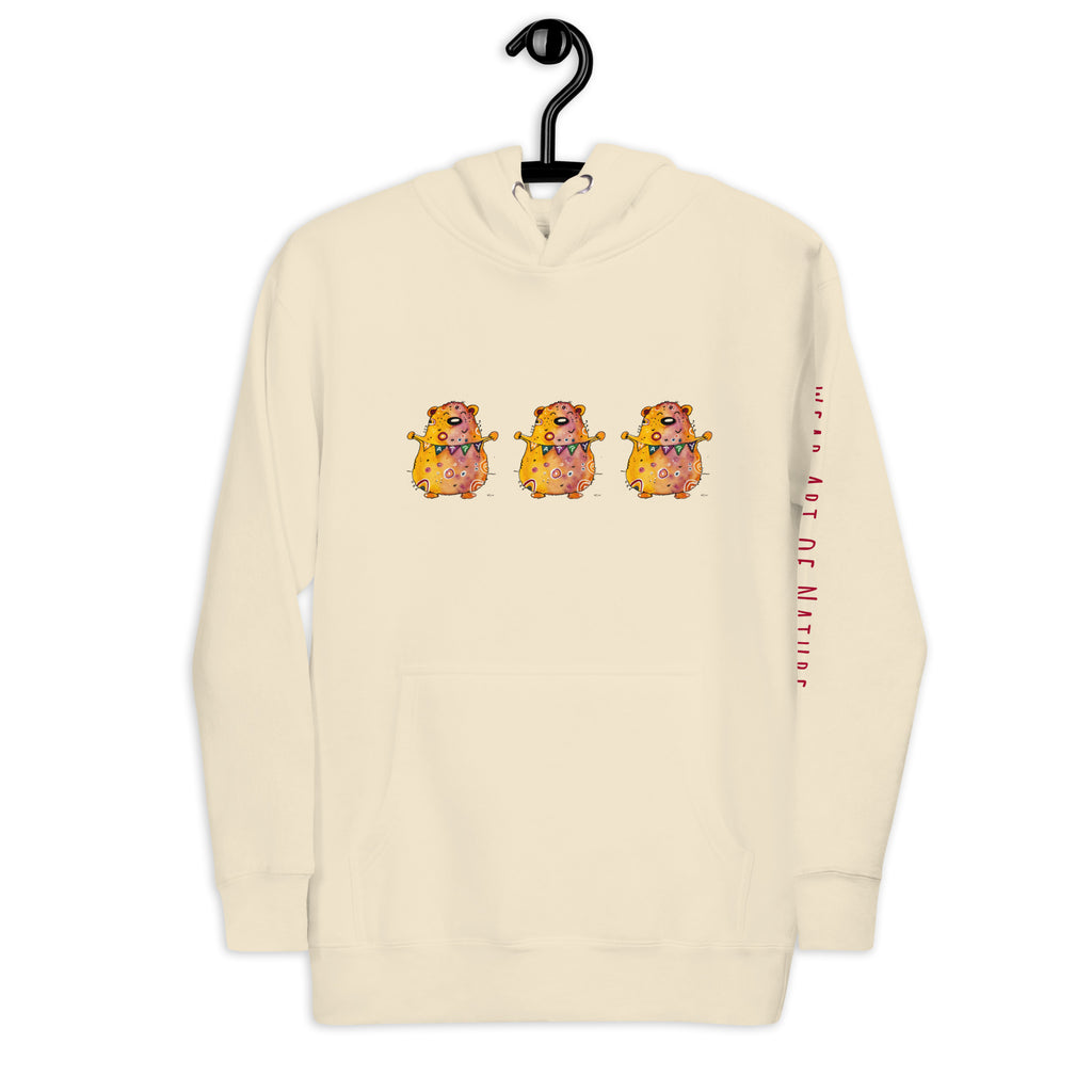 Bear Unisex-Kapuzenpullover Frontprint
