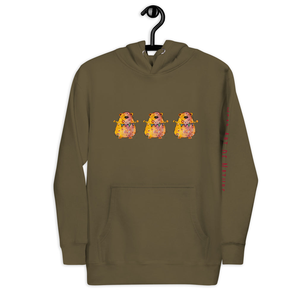 Bear Unisex-Kapuzenpullover Frontprint