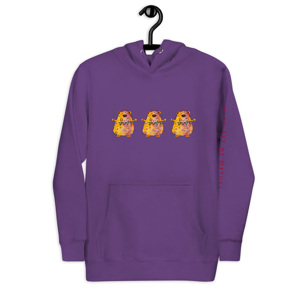 Bear Unisex-Kapuzenpullover Frontprint