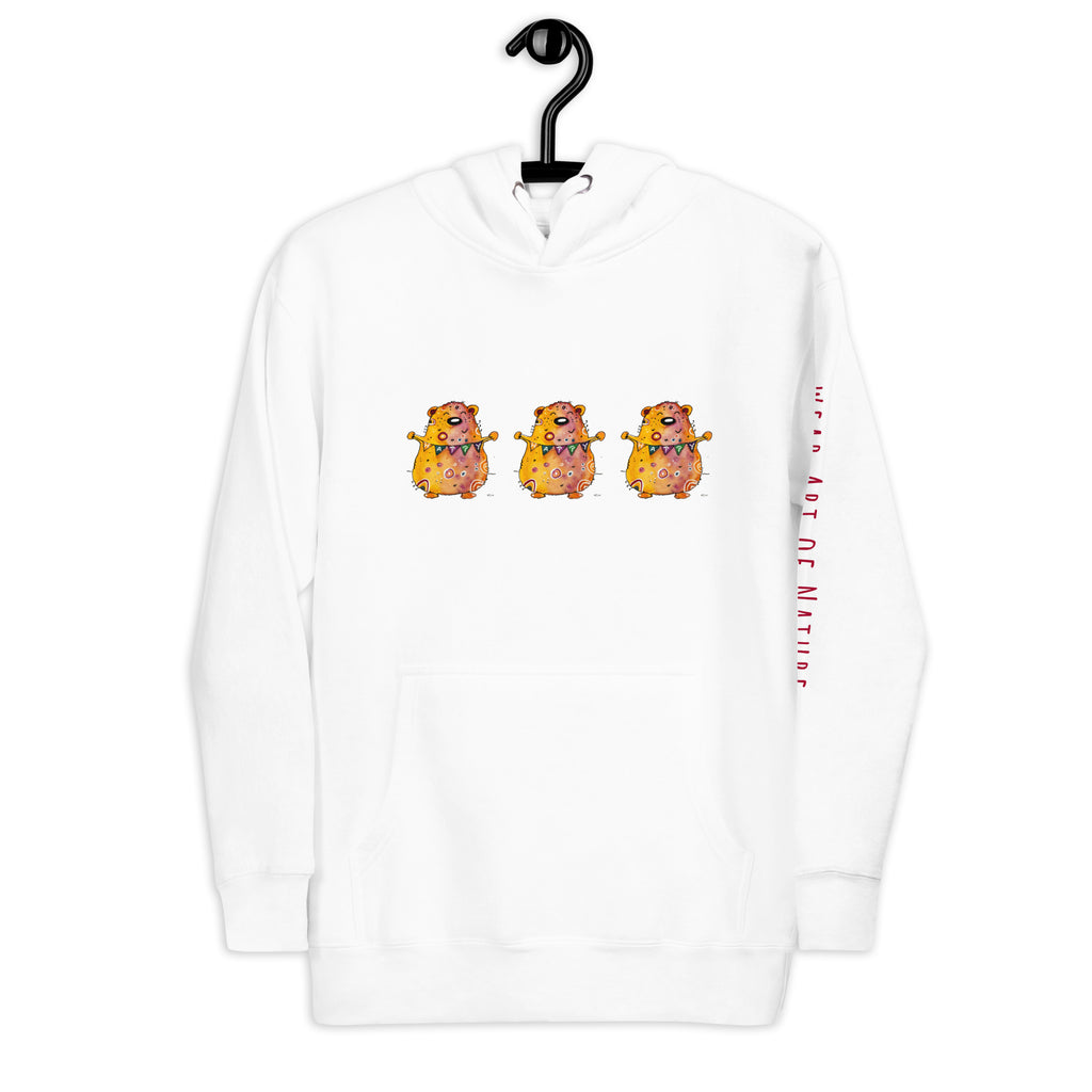 Bear Unisex-Kapuzenpullover Frontprint