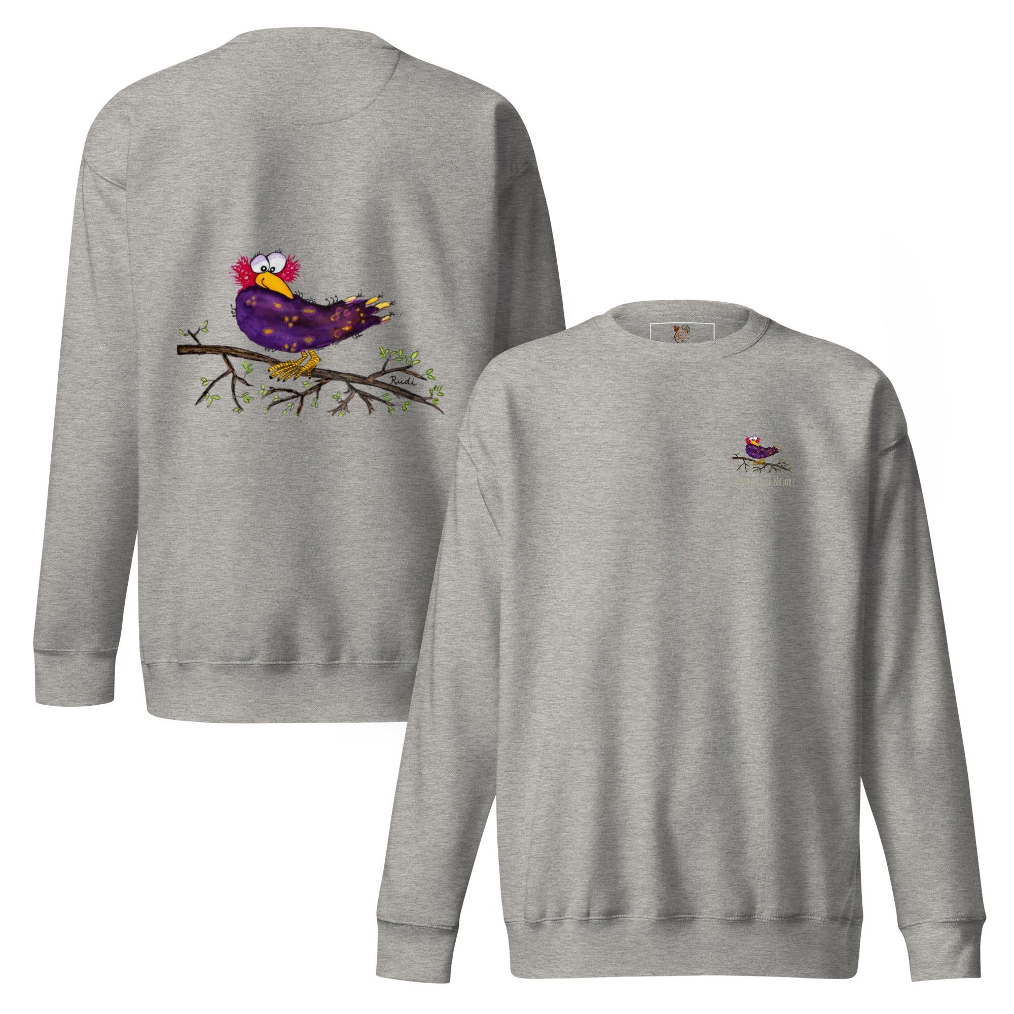 Raven-Unisex-Premium-Pullover Front, Backprint