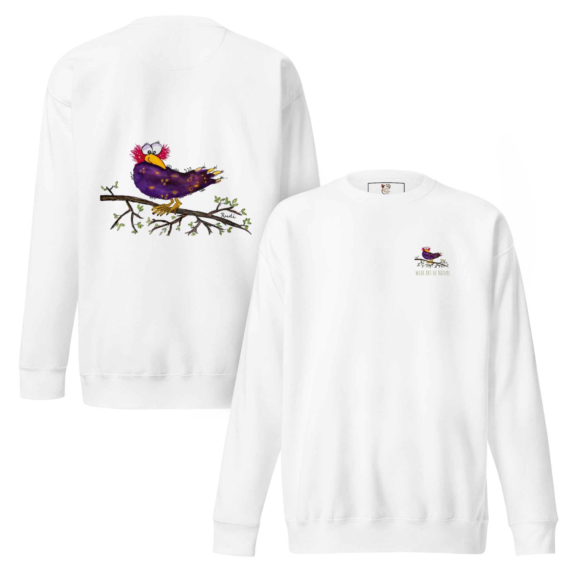 Raven-Unisex-Premium-Pullover Front, Backprint