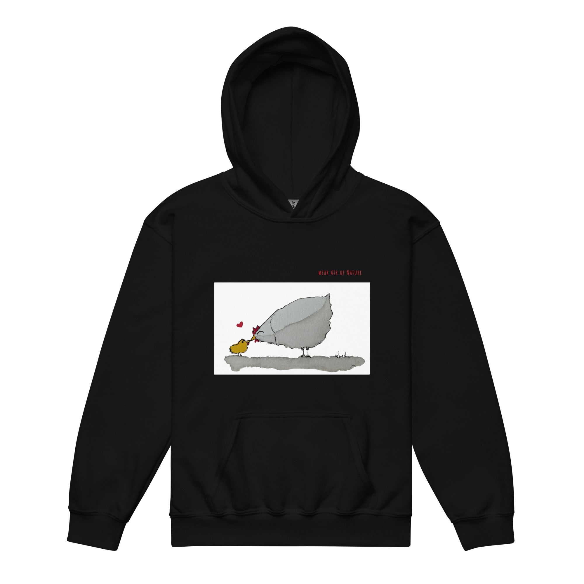 Chicken-Heavy-Blend Hoodie für Jugendliche Frontprint