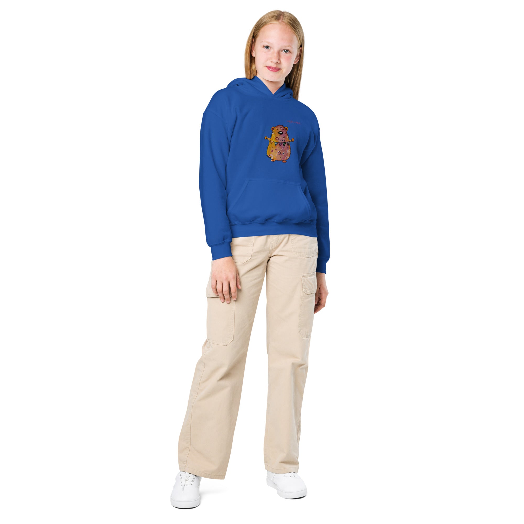 Bear-Heavy-Blend Hoodie für Jugendliche Frontprint