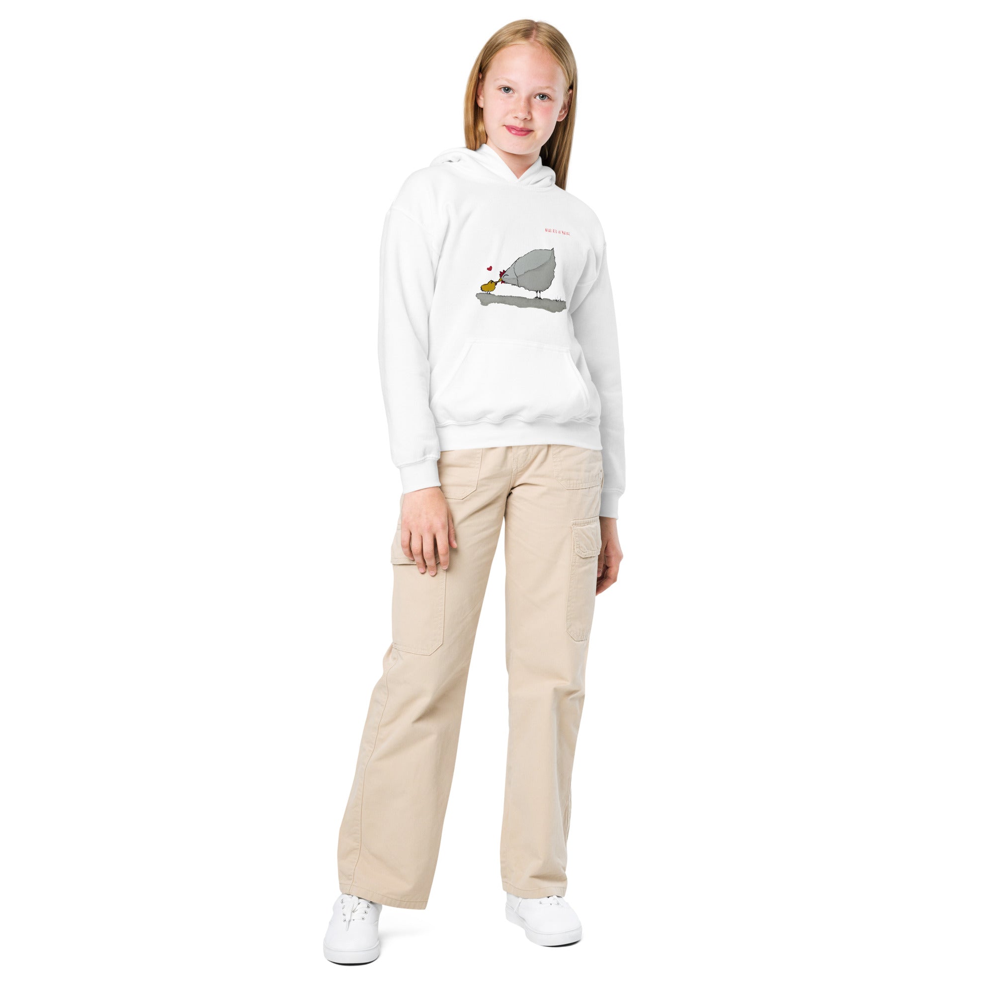Chicken-Heavy-Blend Hoodie für Jugendliche Frontprint