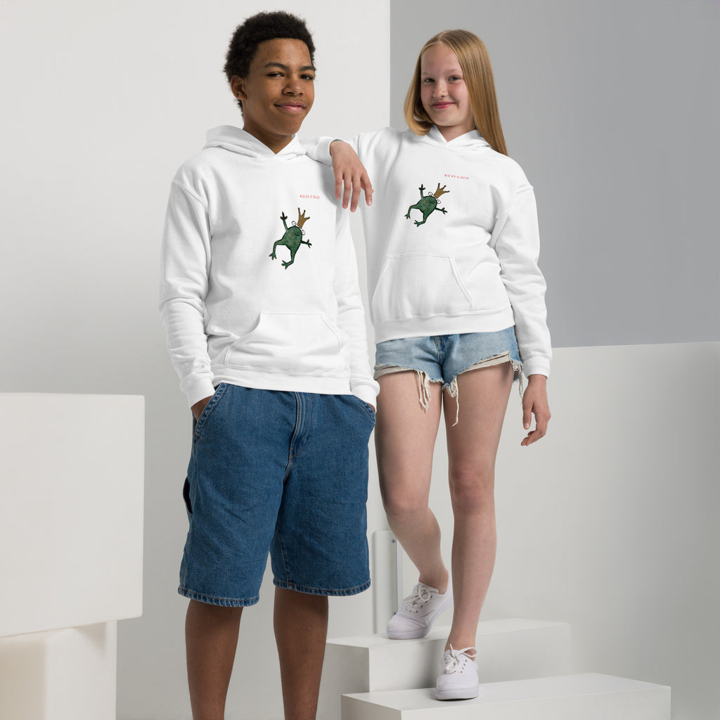 Frog-Heavy-Blend Hoodie für Jugendliche Frontprint
