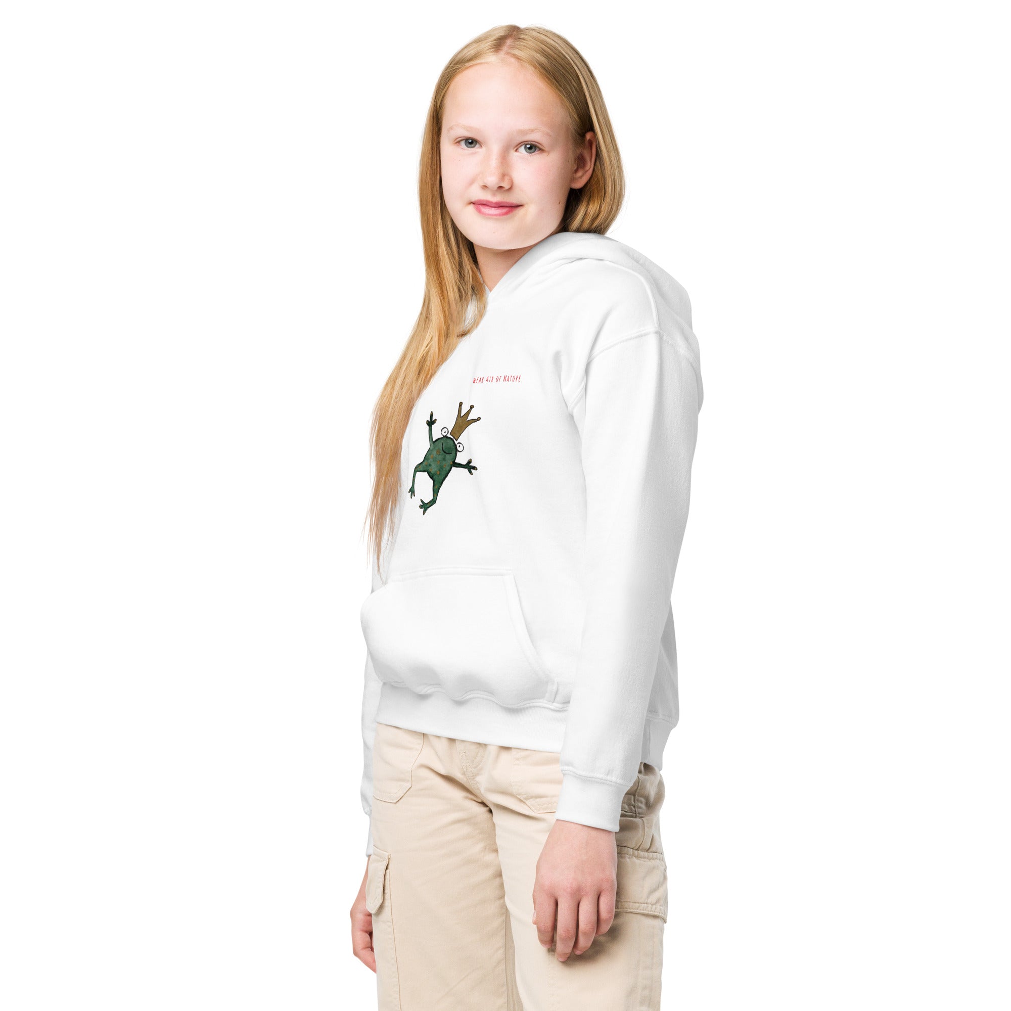 Frog-Heavy-Blend Hoodie für Jugendliche Frontprint