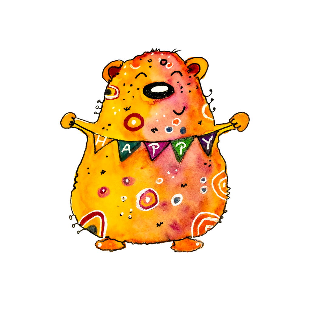 Bären-Motiv Kollektion Happy Bear auf nachhaltiger Streetwear von wear Art of Nature