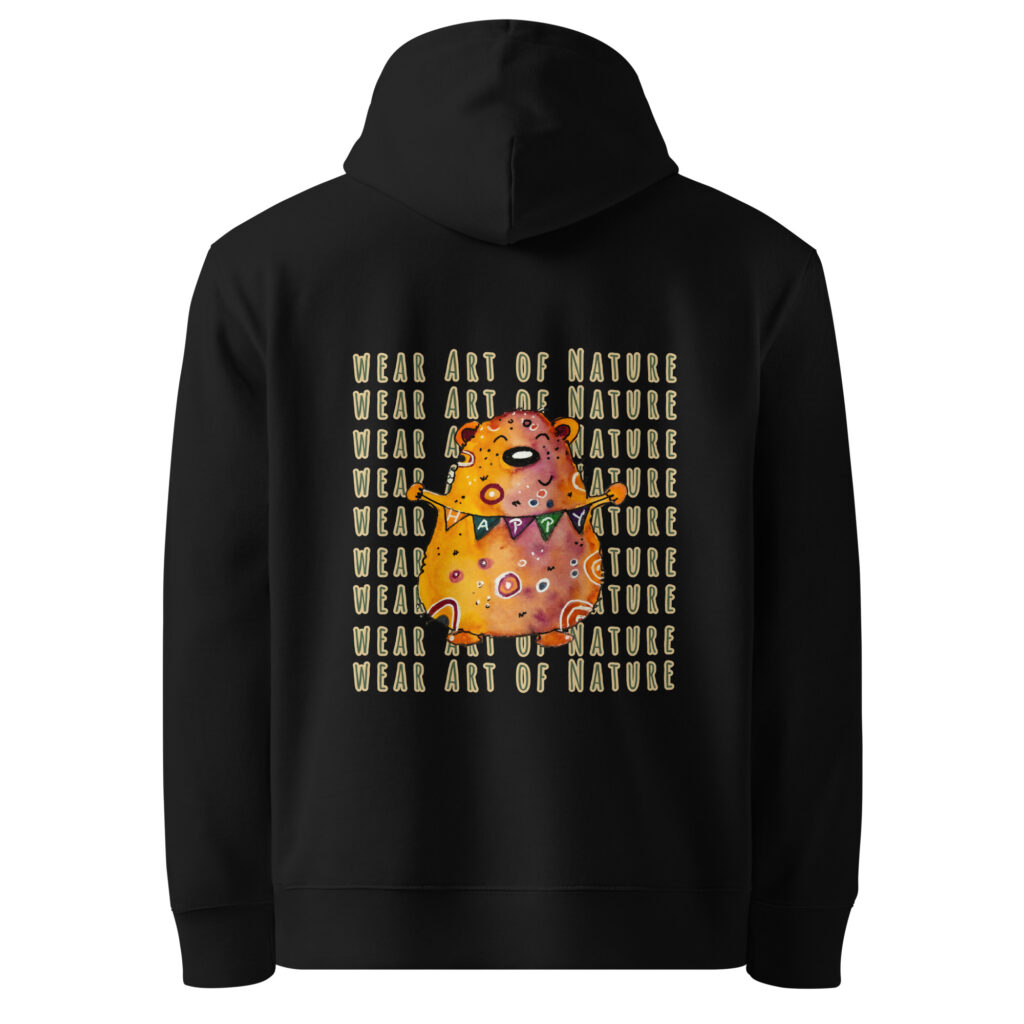 bear x backprint t shirt – nachhaltige bio mode von wear art of nature core collection