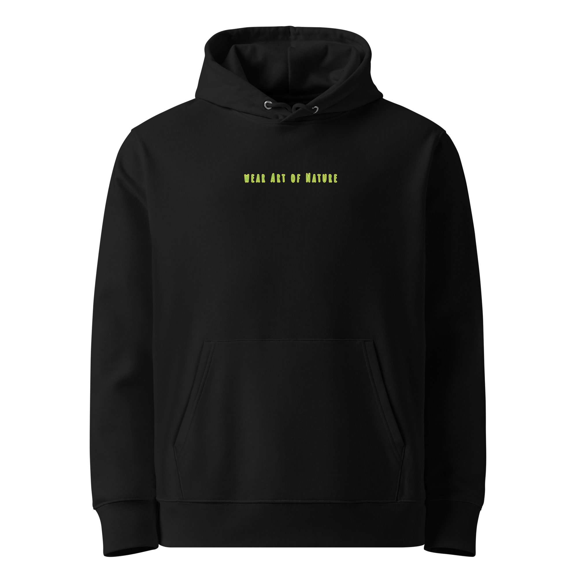 frog x backprint hoodie – nachhaltige bio mode von wear art of nature core collection