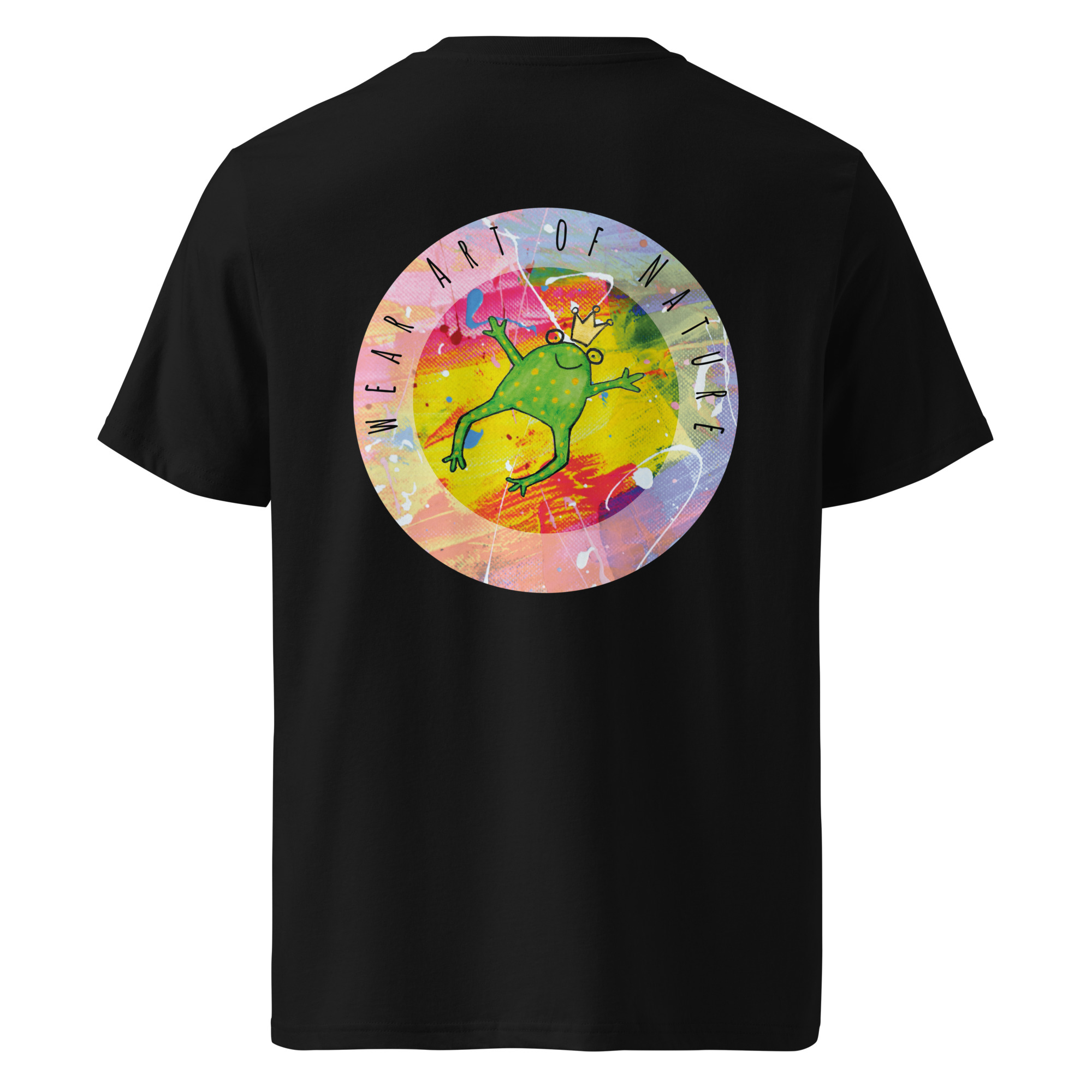 frog round front / backprint t shirt – nachhaltige bio mode von wear art of nature core collection frog round front / backprint t shirt – nachhaltige bio mode von wear art of nature core collection