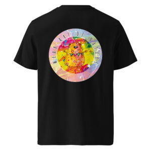 bear round front / backprint t shirt – nachhaltige bio mode von wear art of nature core collection