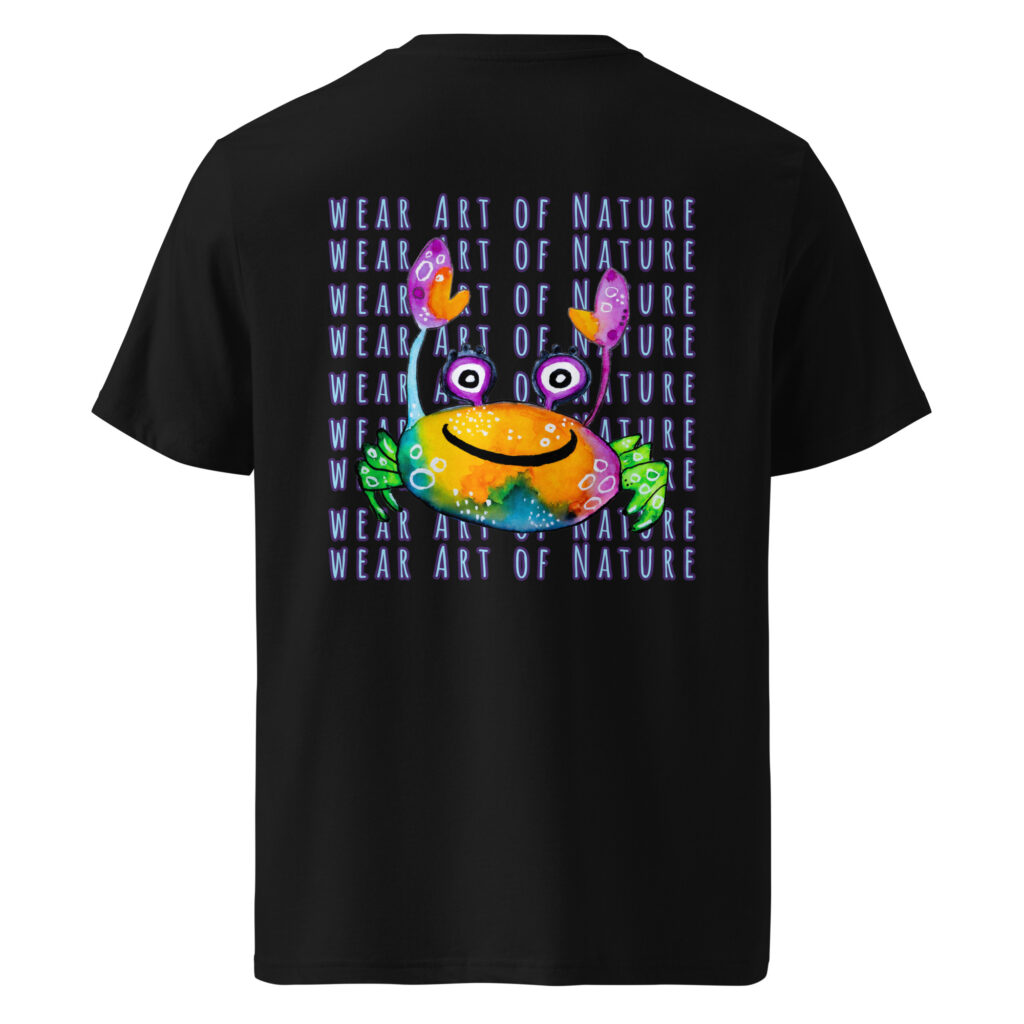 cancer x backprint t shirt – nachhaltige bio mode von wear art of nature core collection