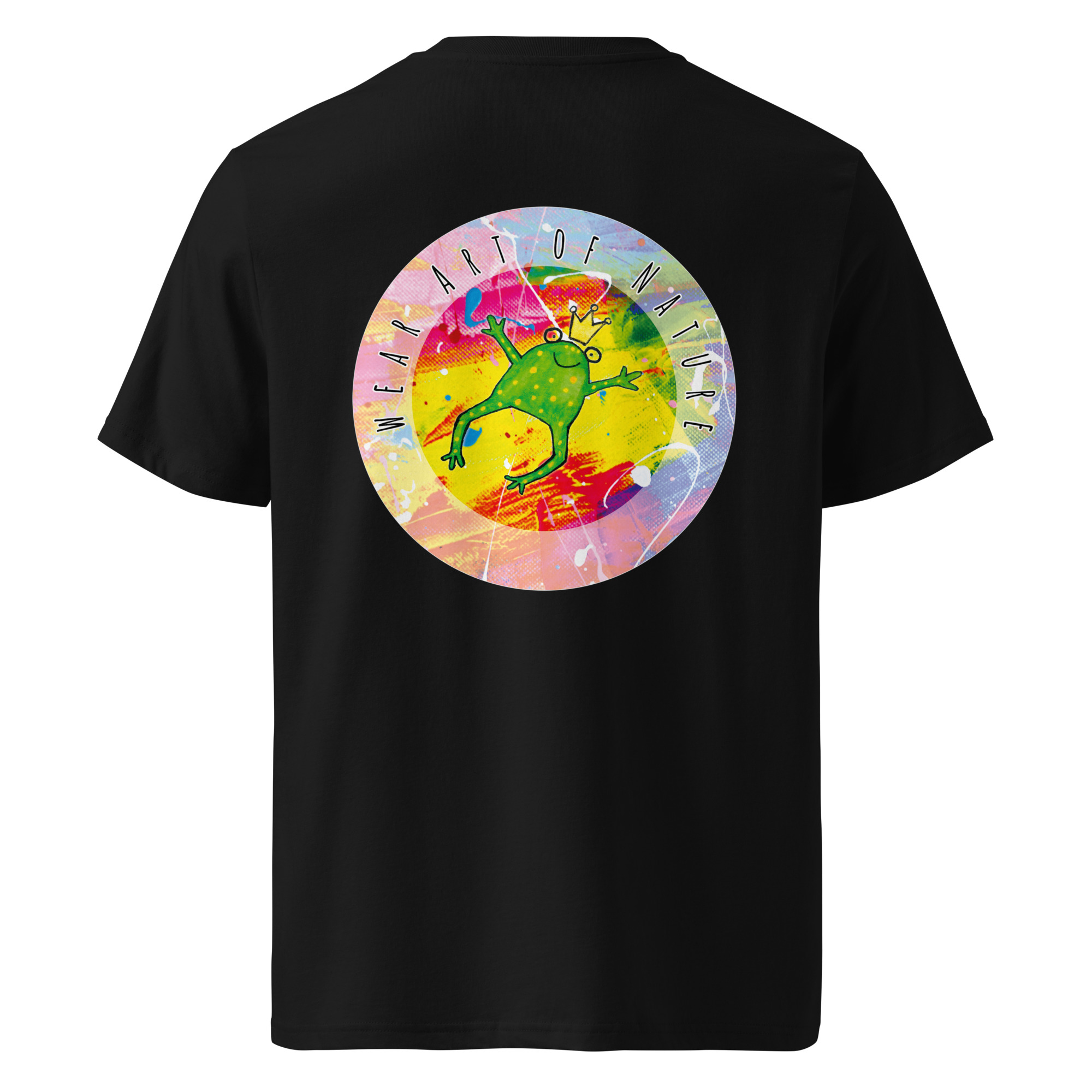 frog round front / backprint t shirt – nachhaltige bio mode von wear art of nature core collection frog round front / backprint t shirt – nachhaltige bio mode von wear art of nature core collection