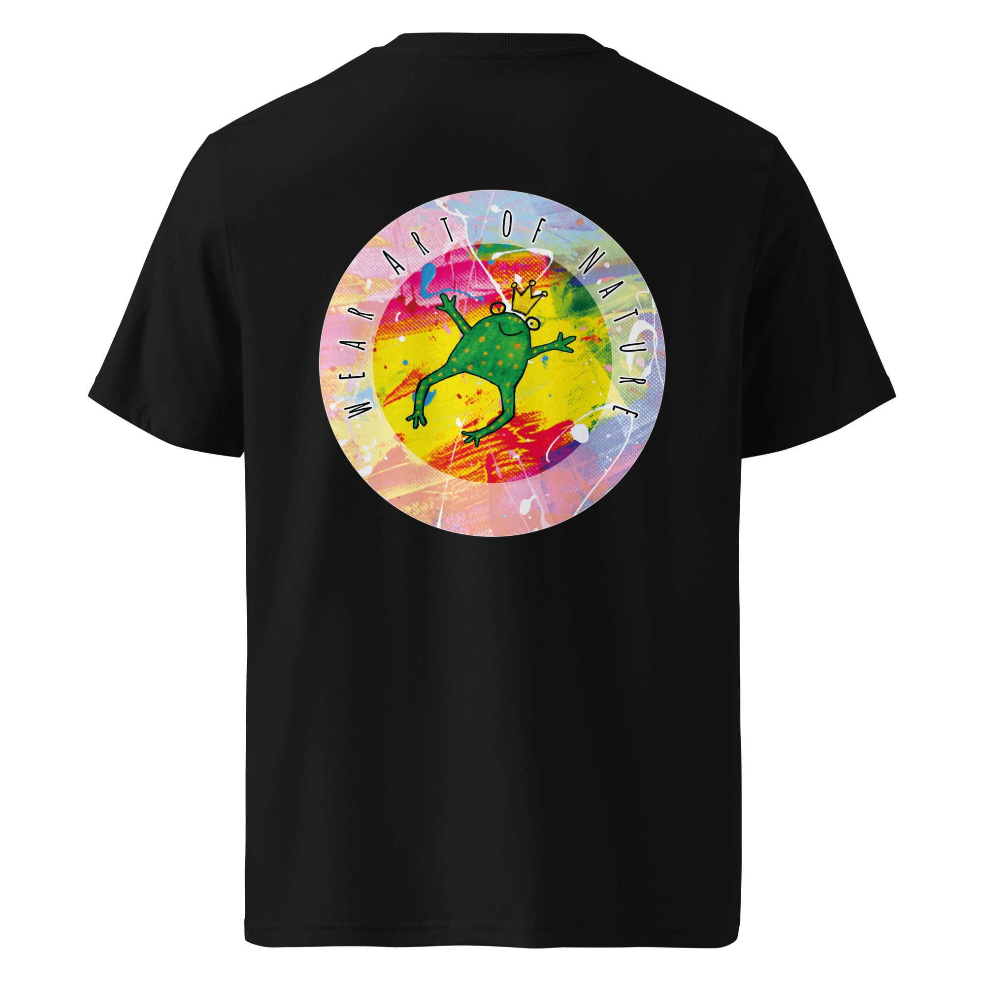 frog round front / backprint t shirt – nachhaltige bio mode von wear art of nature core collection frog round front / backprint t shirt – nachhaltige bio mode von wear art of nature core collection