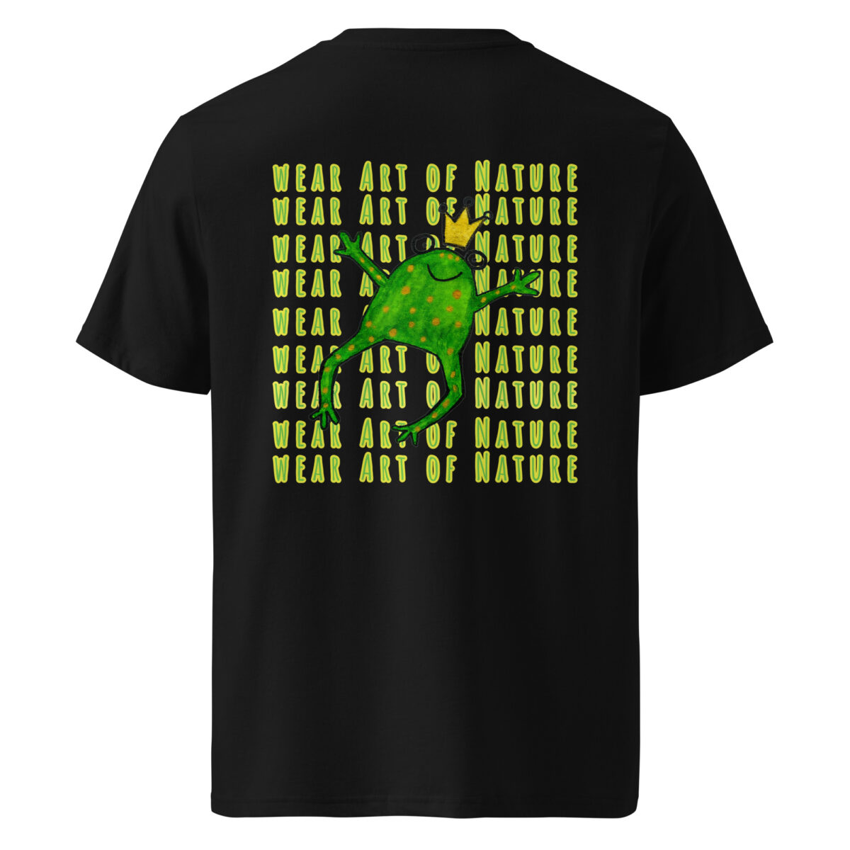 frog x backprint t shirt – nachhaltige bio mode von wear art of nature core collection