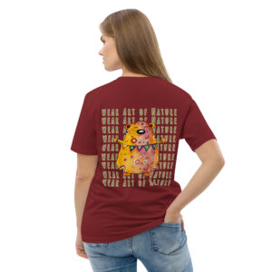 bear x backprint t shirt – nachhaltige bio mode von wear art of nature color collection