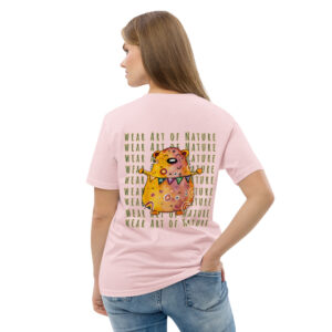 bear x backprint t shirt – nachhaltige bio mode von wear art of nature color collection