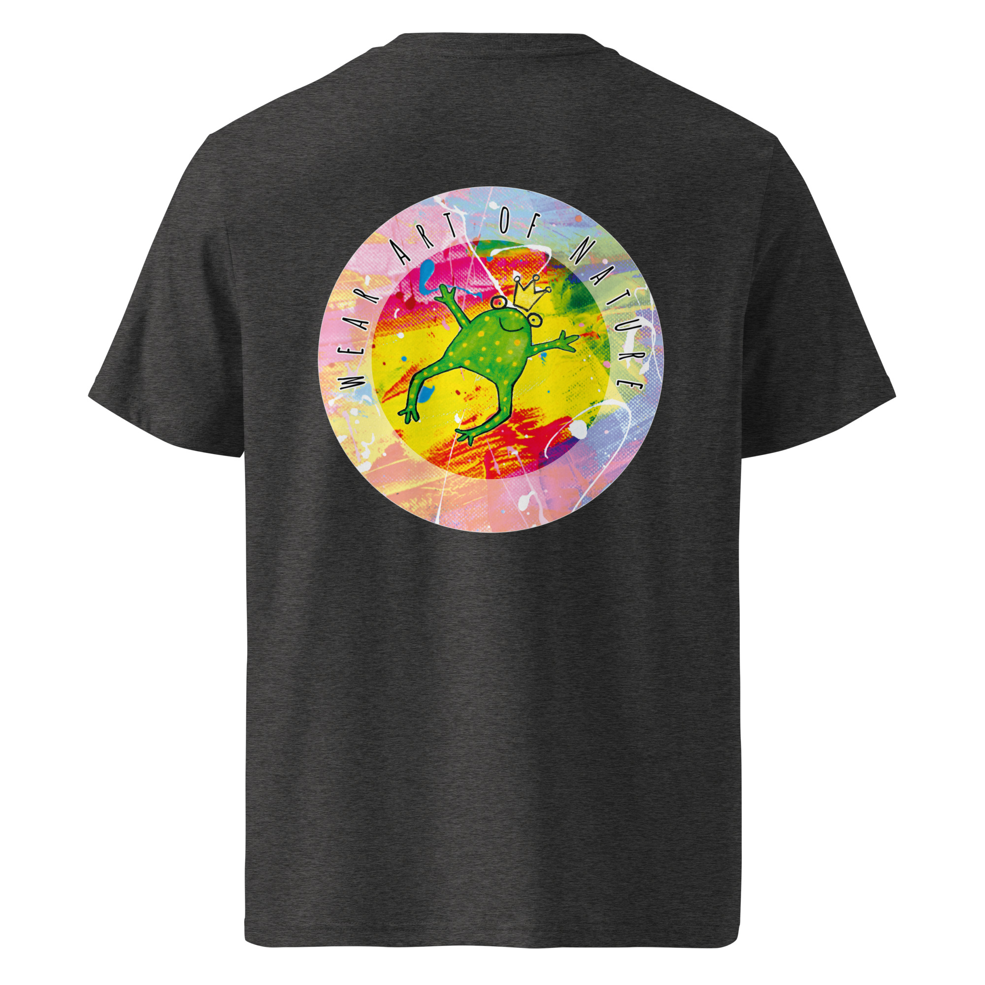 frog round front / backprint t shirt – nachhaltige bio mode von wear art of nature core collection frog round front / backprint t shirt – nachhaltige bio mode von wear art of nature core collection