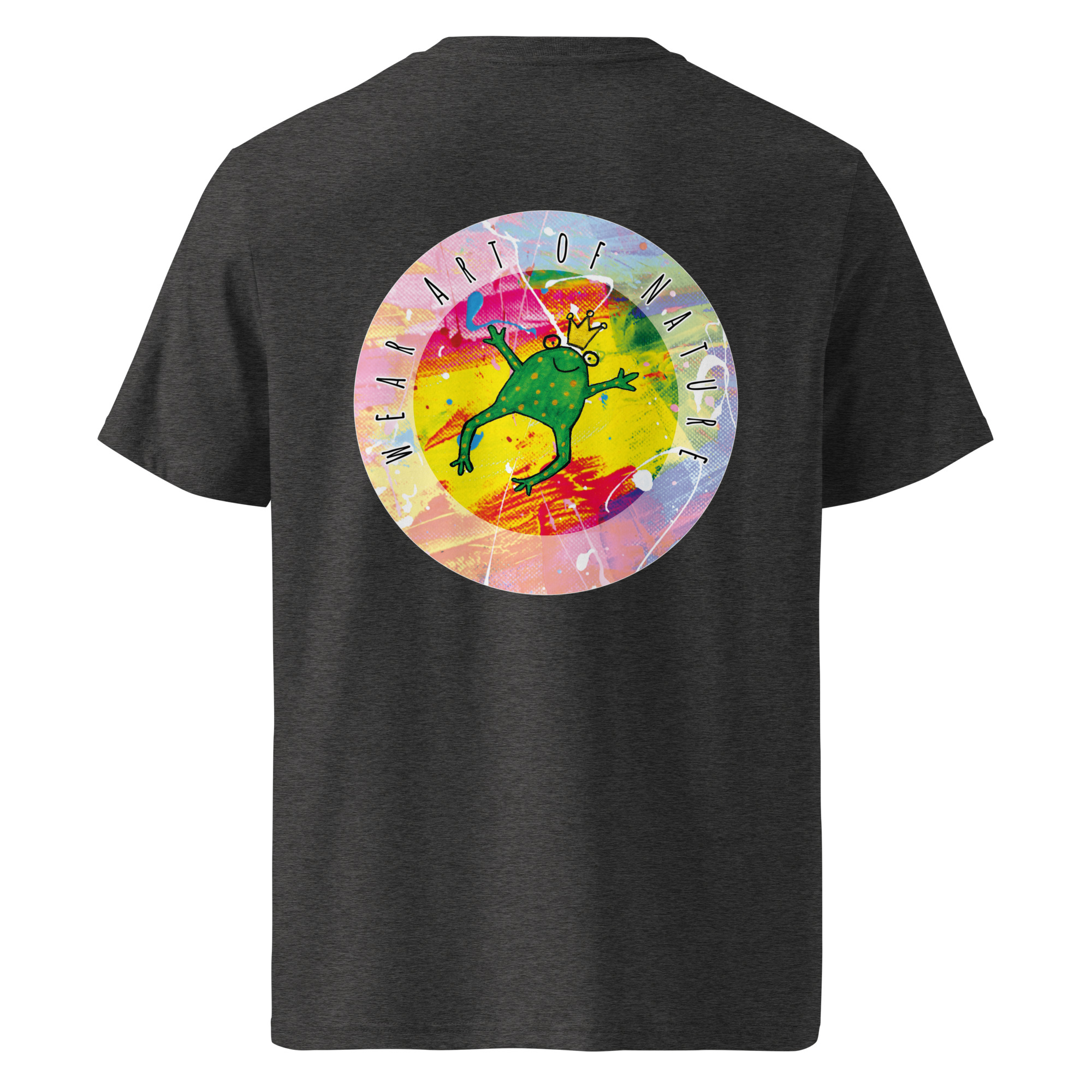 frog round front / backprint t shirt – nachhaltige bio mode von wear art of nature core collection frog round front / backprint t shirt – nachhaltige bio mode von wear art of nature core collection