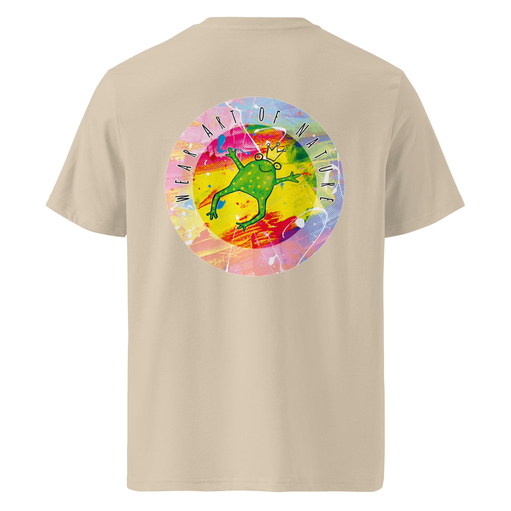 frog round front / backprint t shirt – nachhaltige bio mode von wear art of nature core collection frog round front / backprint t shirt – nachhaltige bio mode von wear art of nature core collection