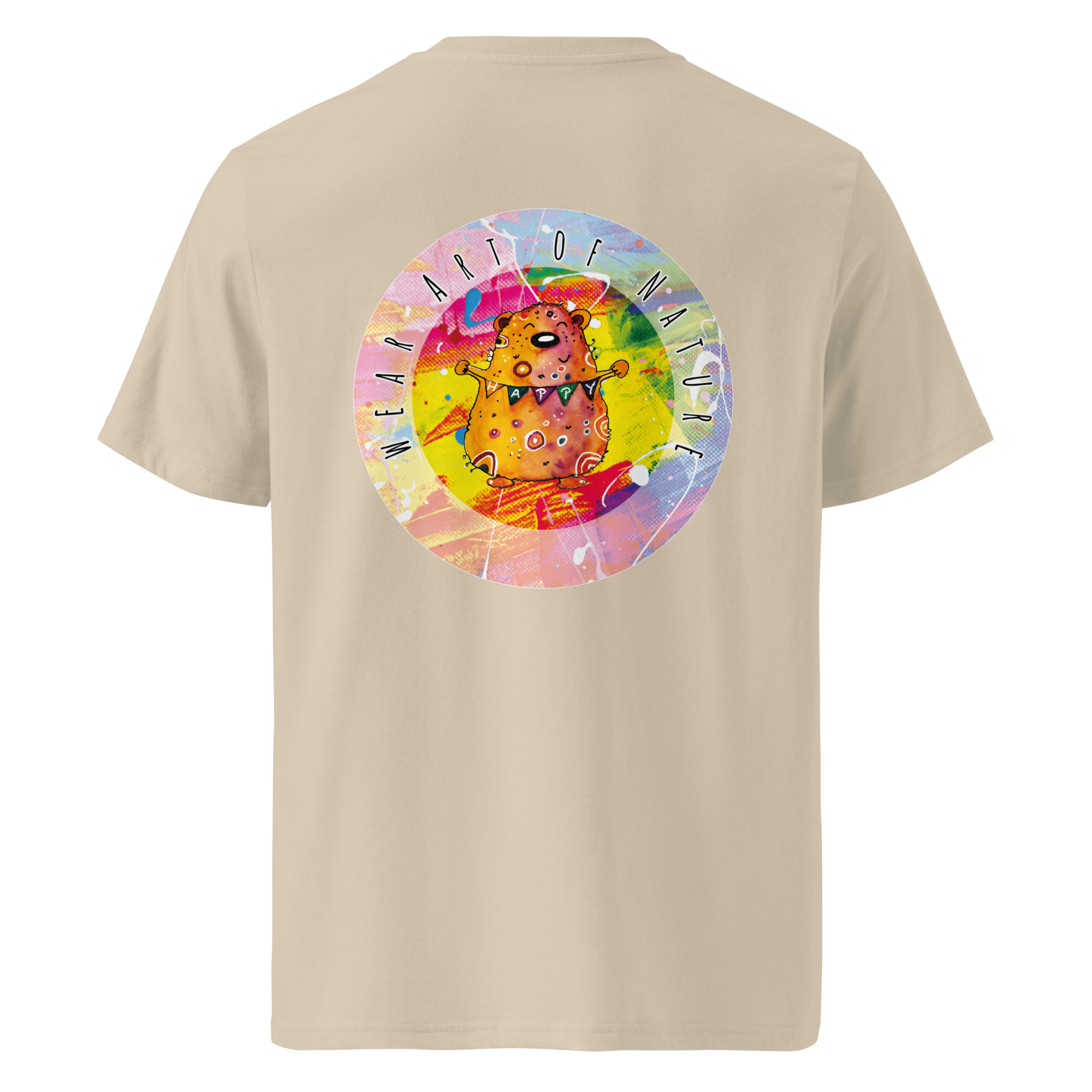 bear round front / backprint t shirt – nachhaltige bio mode von wear art of nature core collection bear round front / backprint t shirt – nachhaltige bio mode von wear art of nature core collection