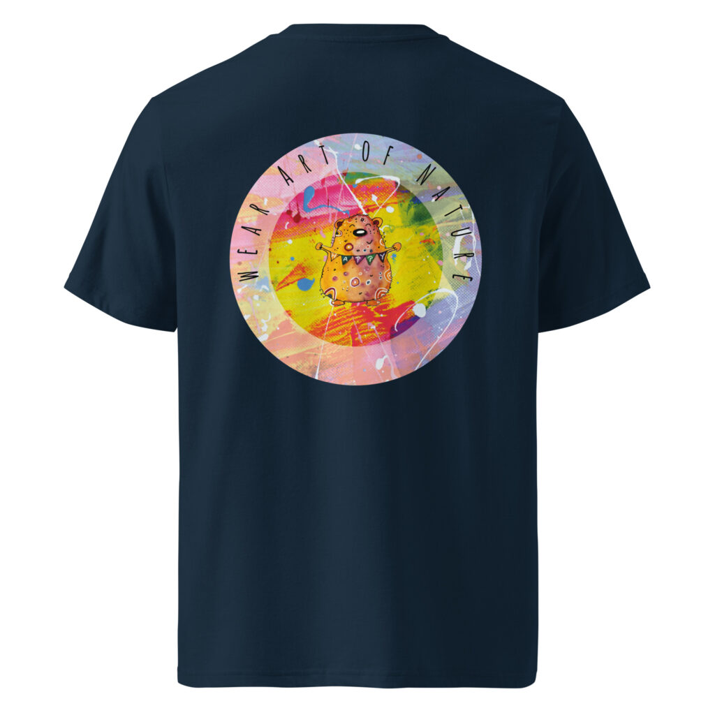 bear round front / backprint t shirt – nachhaltige bio mode von wear art of nature core collection